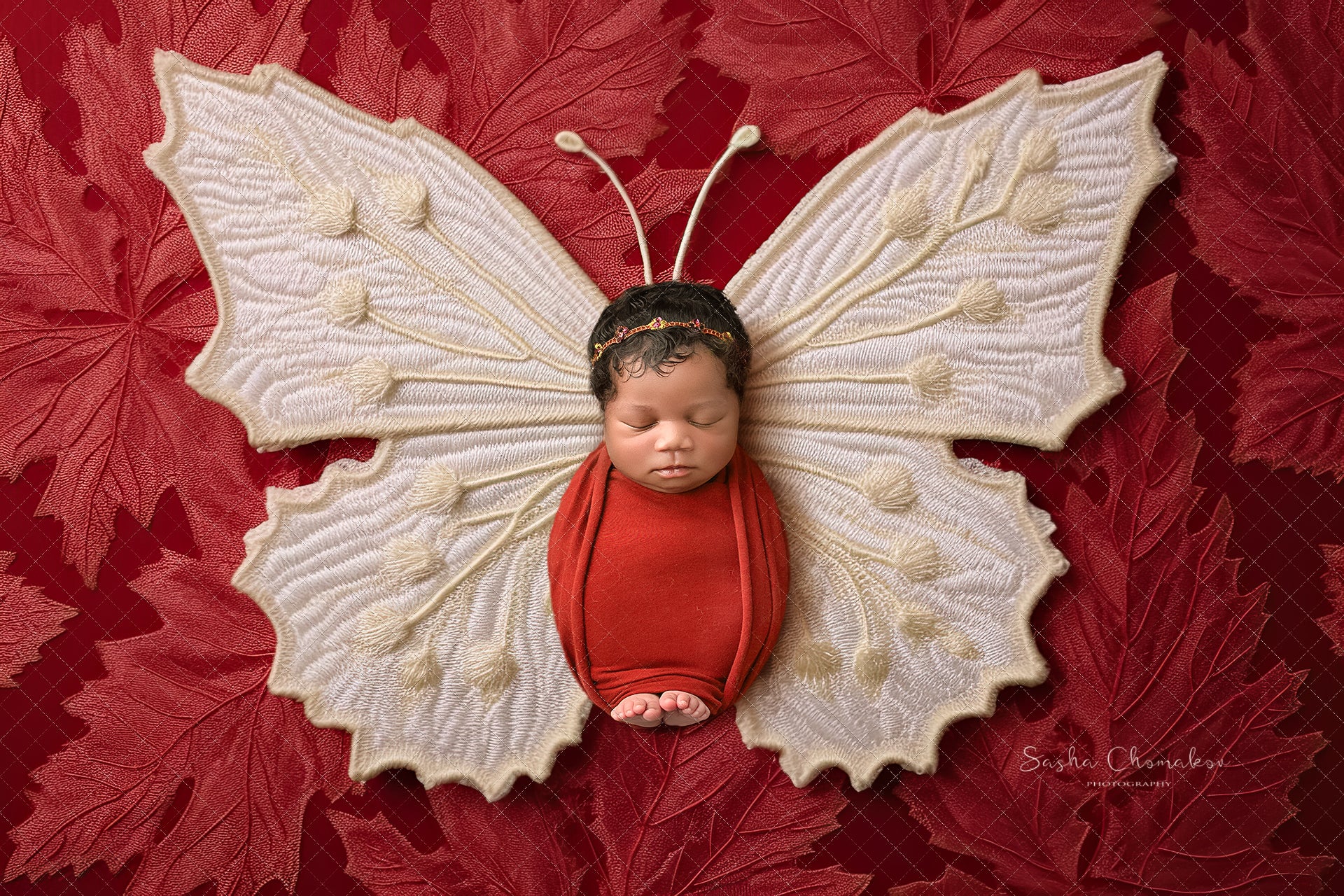 Digital backgrounds Canada Independence day patriotic butterflies Ai generated