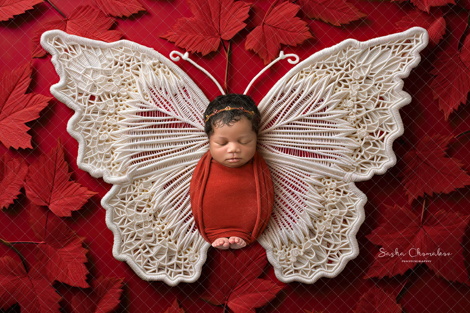 Digital backgrounds Canada Independence day patriotic butterflies Ai generated