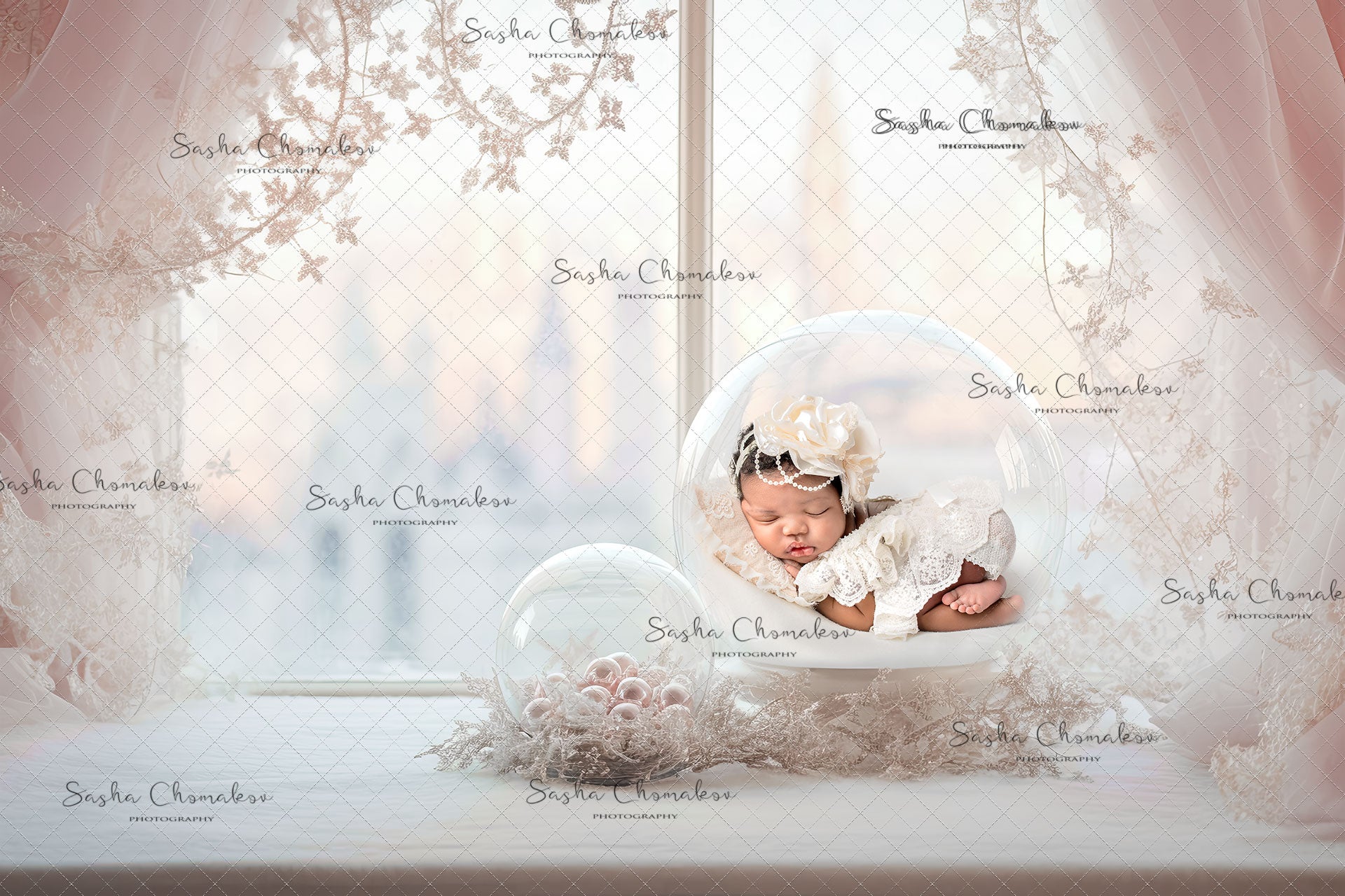 Digital Backdrop composite Ai generated composite