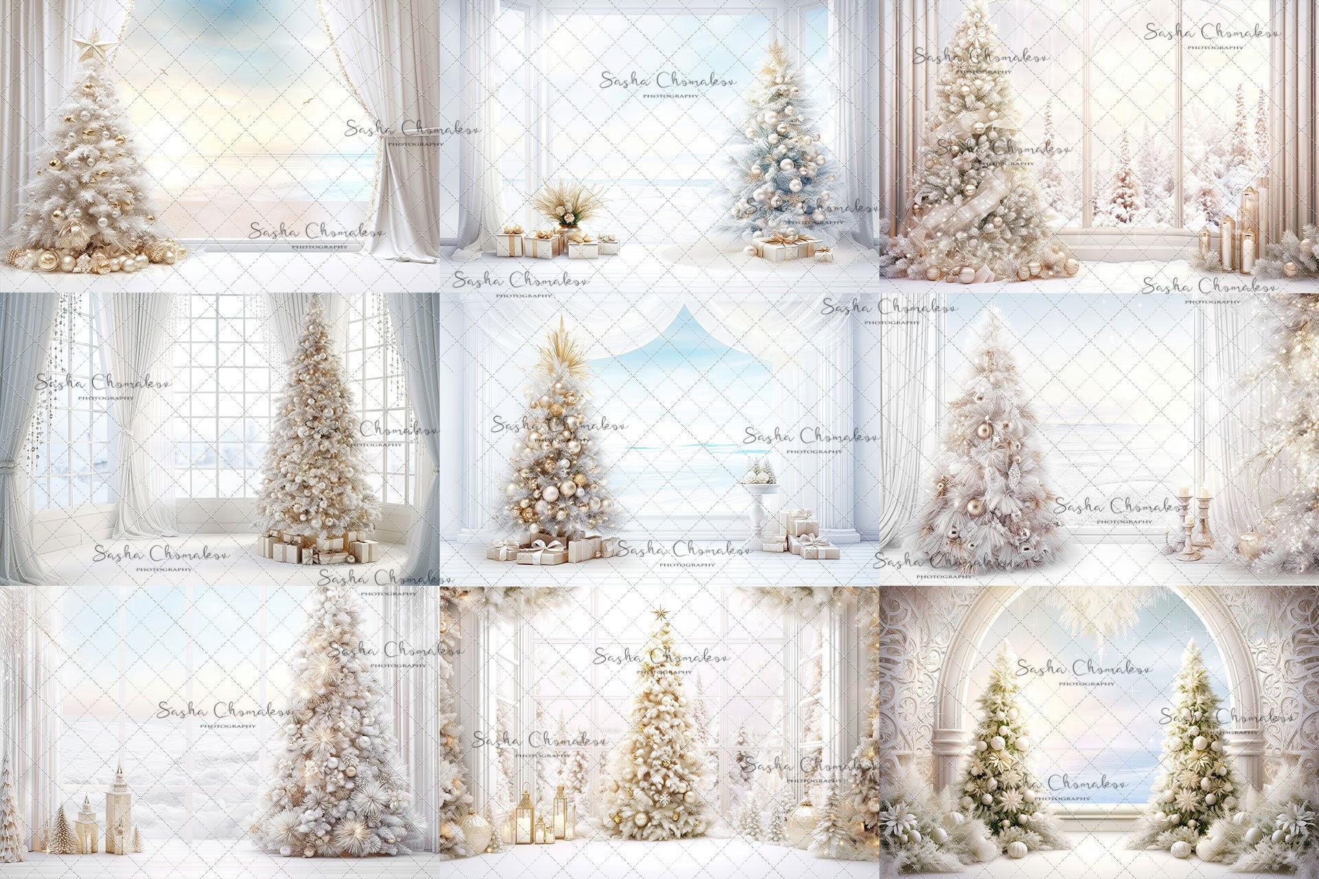 Digital Backdrops Ai generated windows