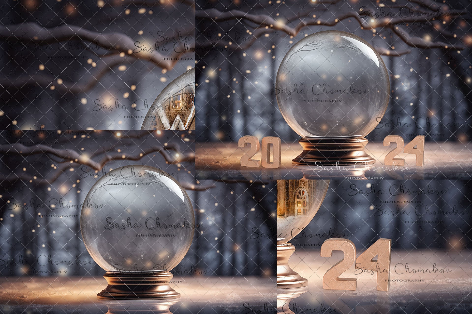 Digital Backdrop composite Ai generated and real props