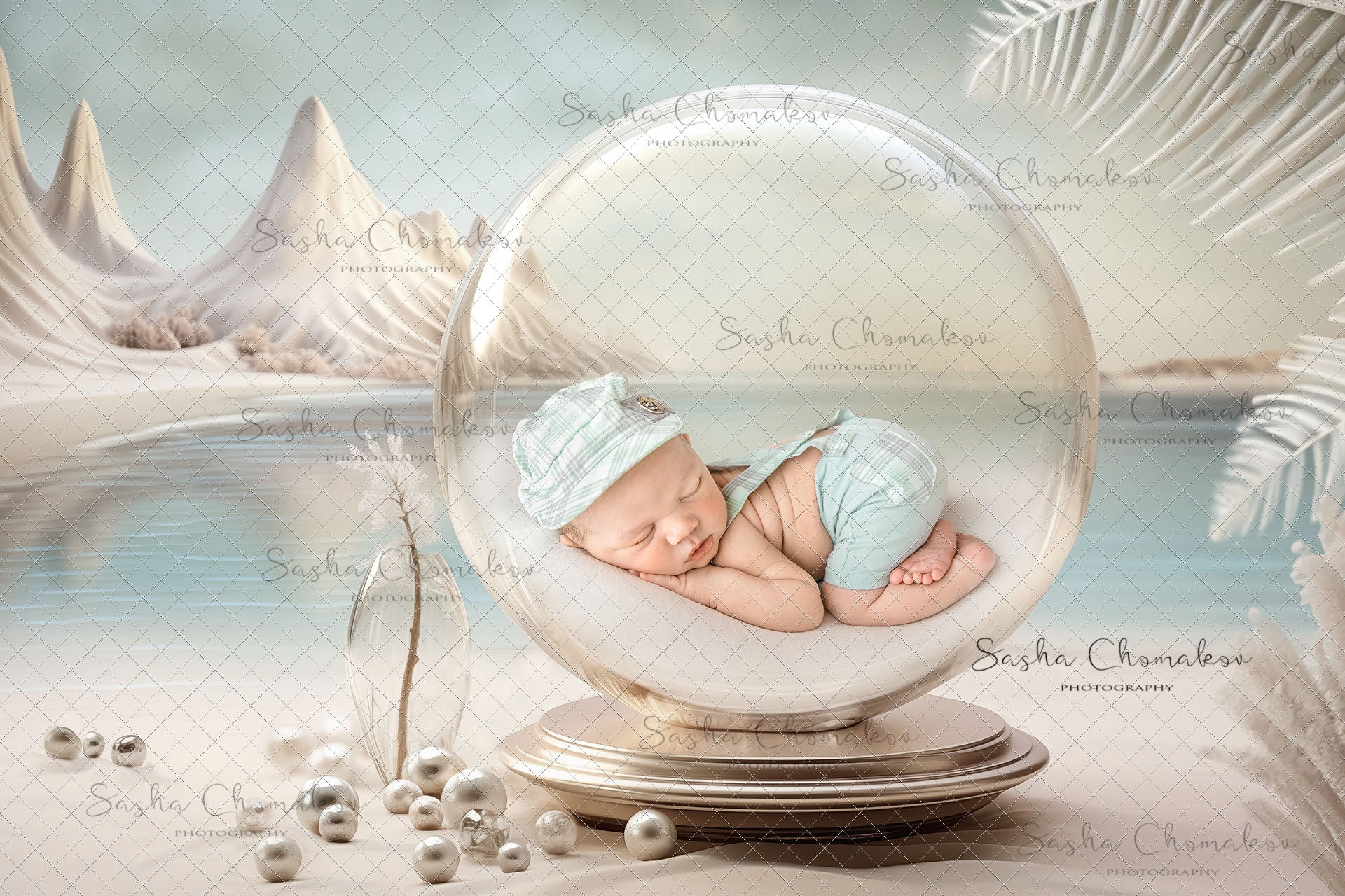 Digital Backdrop composite Ai generated composite