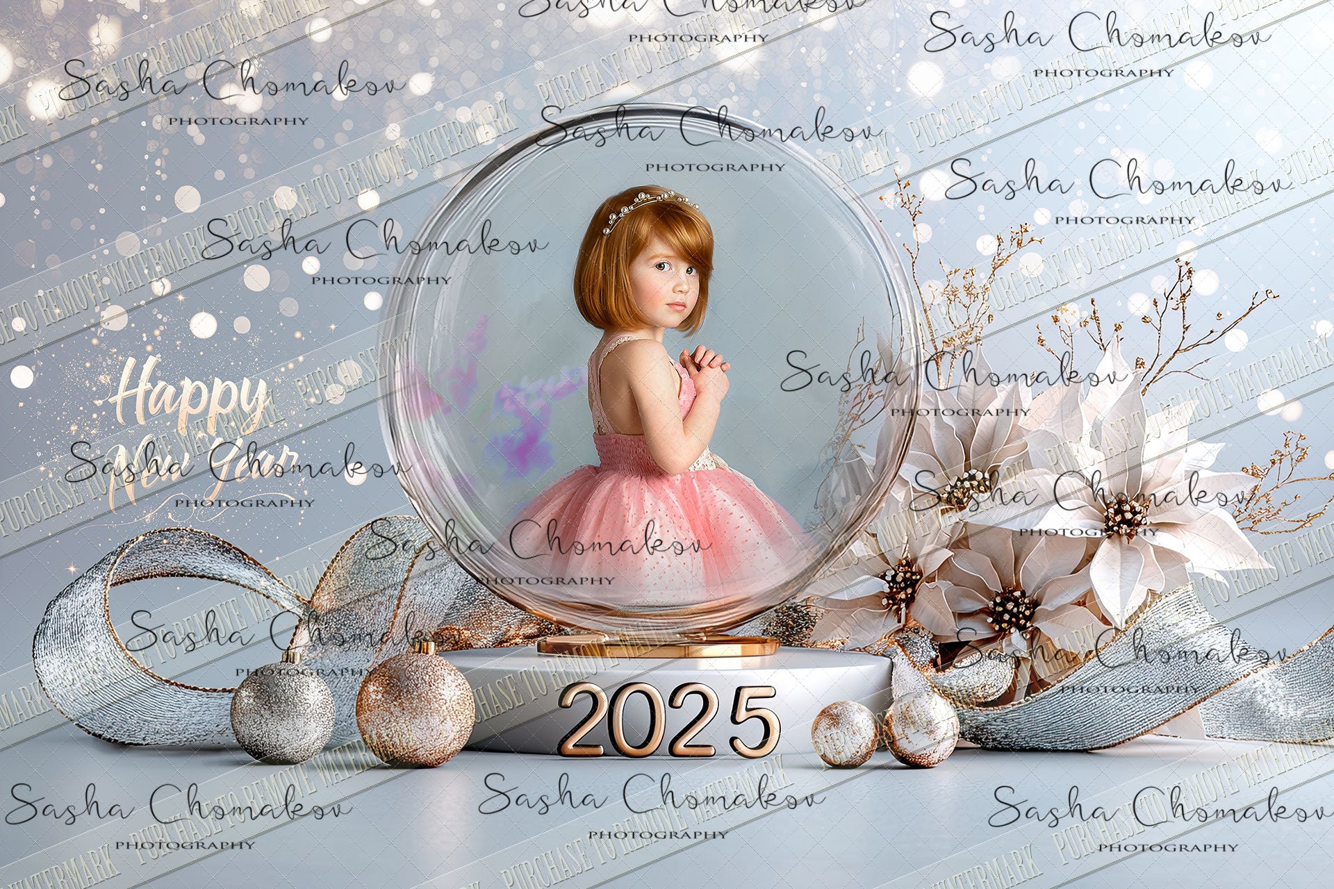 Digital Backdrop Happy new year 2025 to 2030