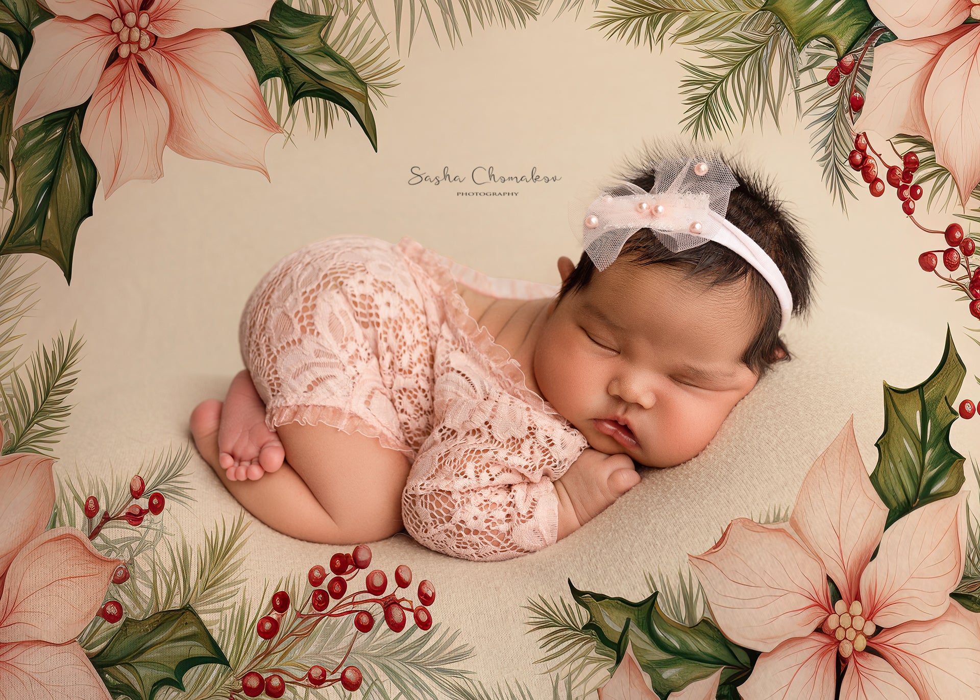 Digital backgrounds Ai generated Christmas frames overlays