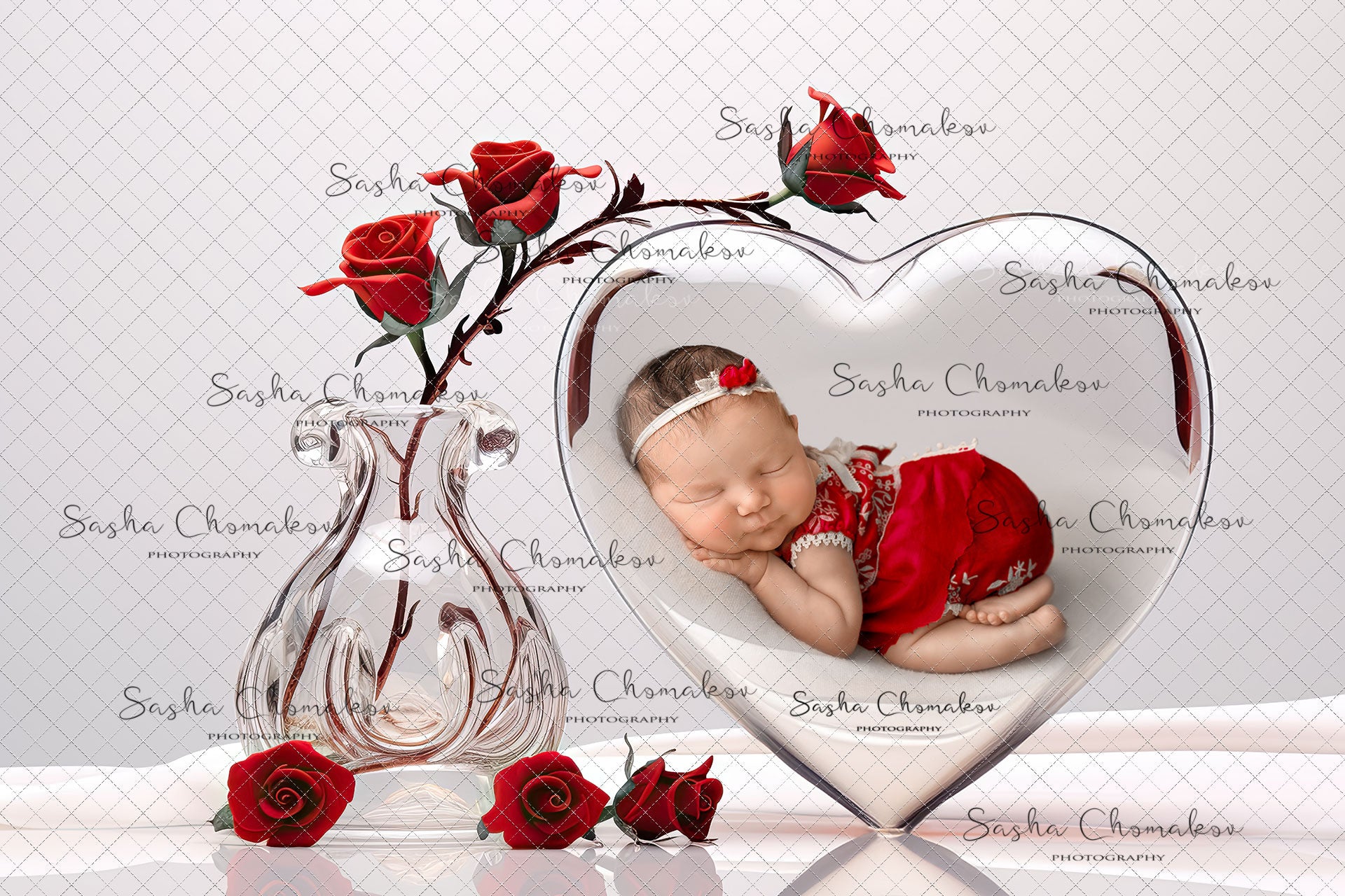 Digital backgrounds Ai generated V-day globe