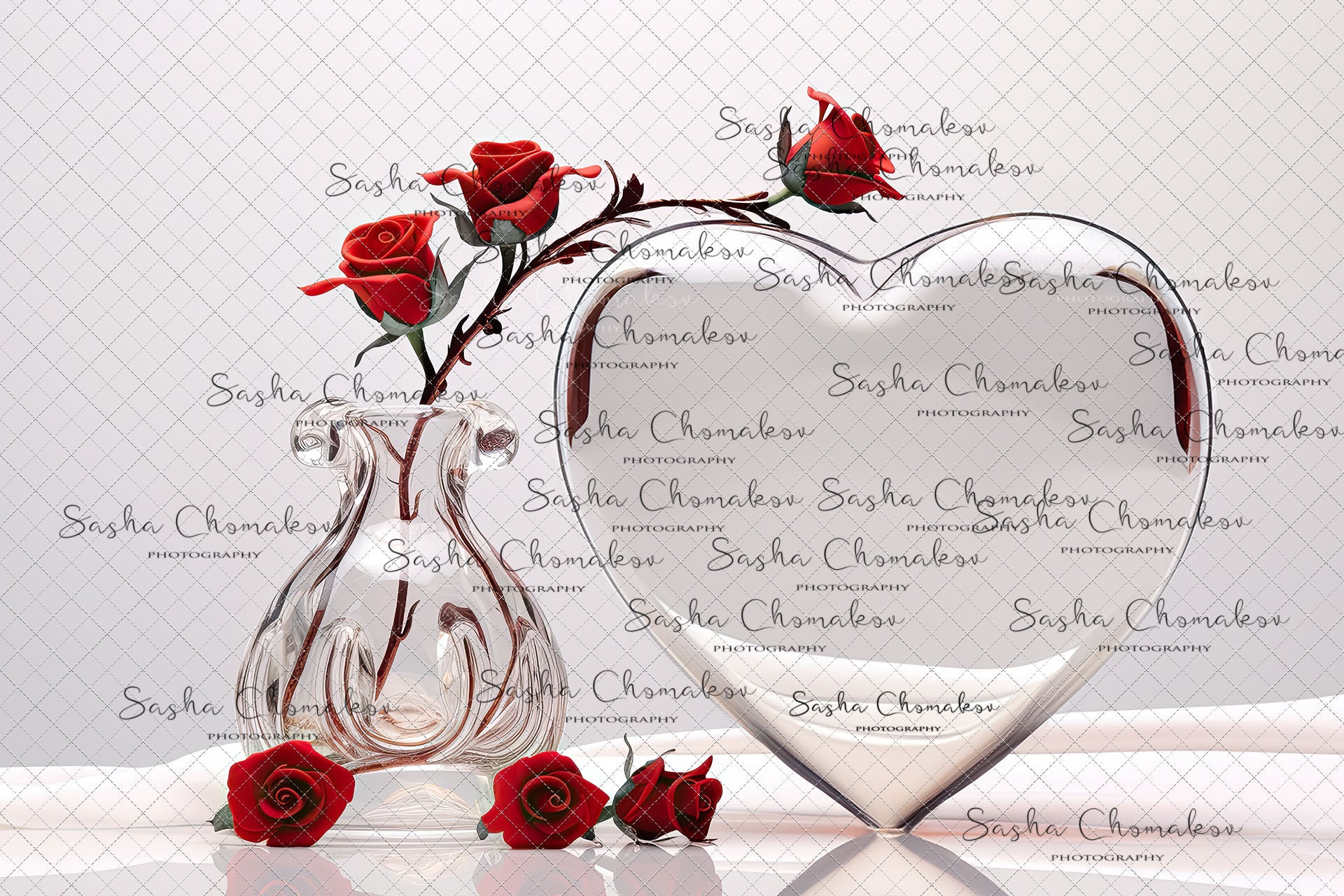 Digital backgrounds Ai generated V-day globe