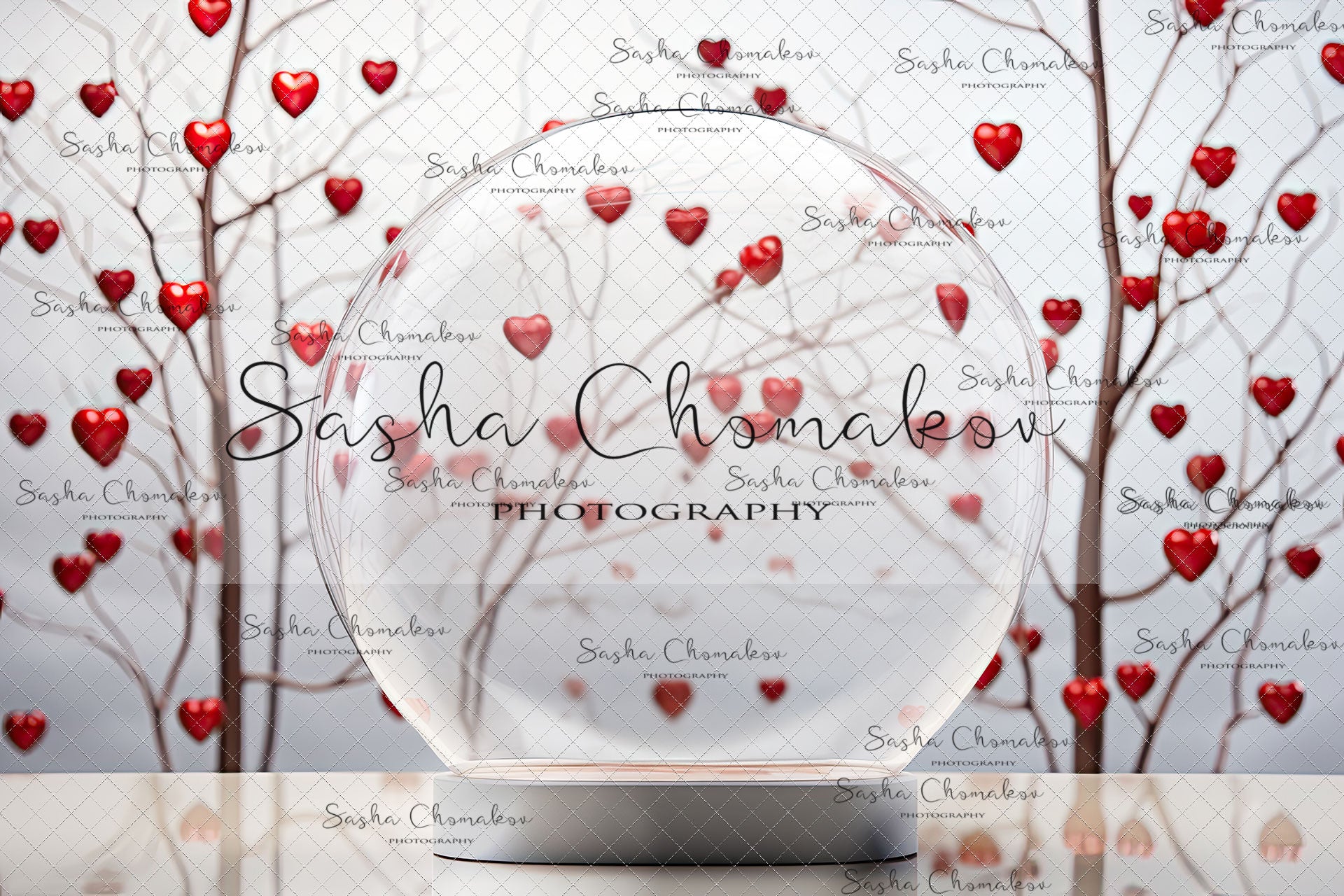 Digital backgrounds Ai generated V-day globe