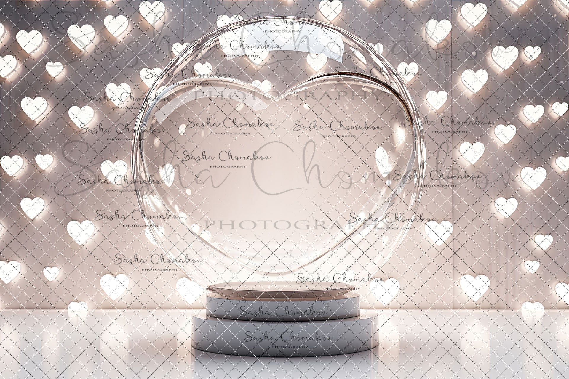 Digital backgrounds Ai generated V-day globe