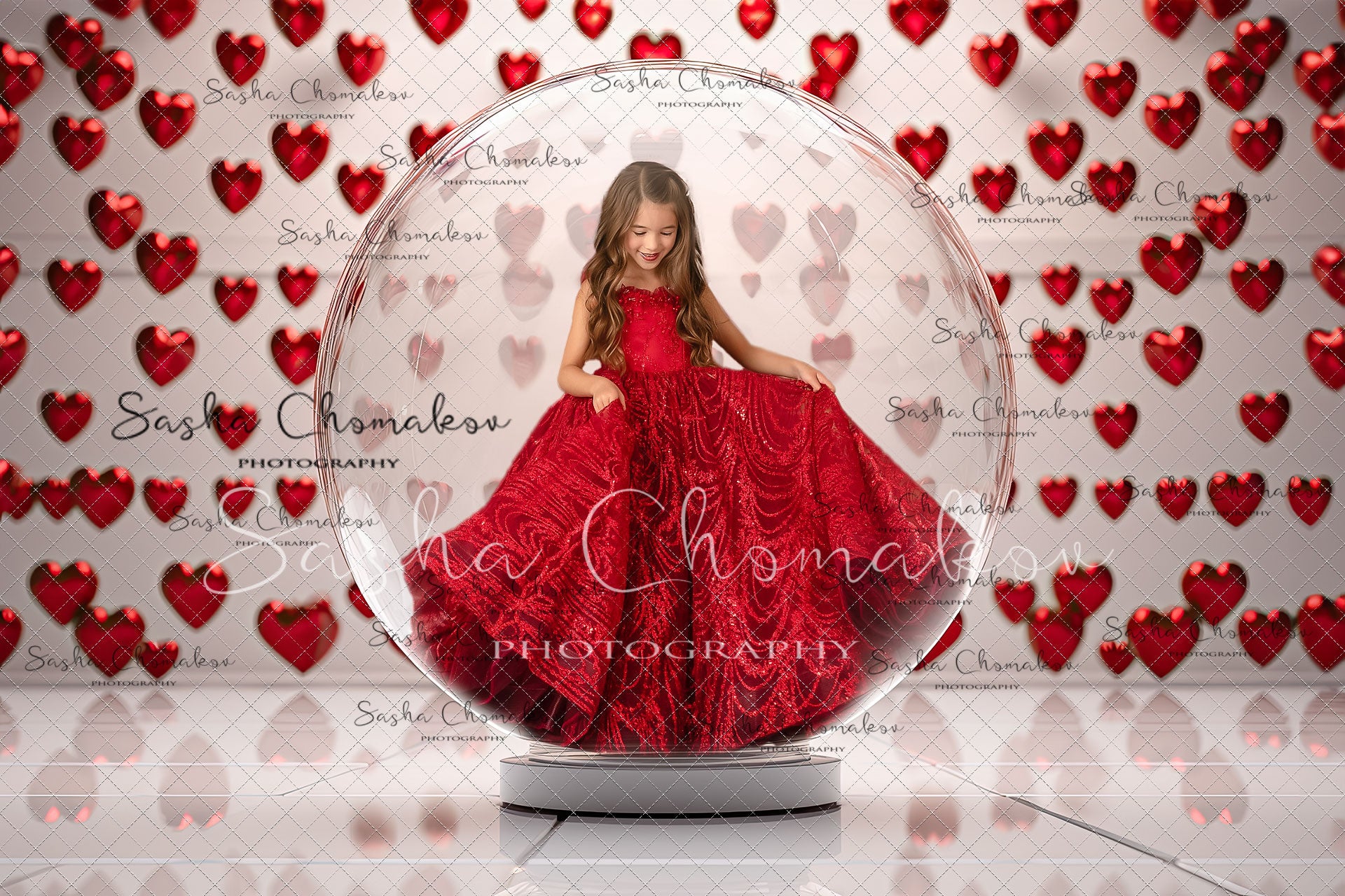 Digital backgrounds Ai generated V-day globe