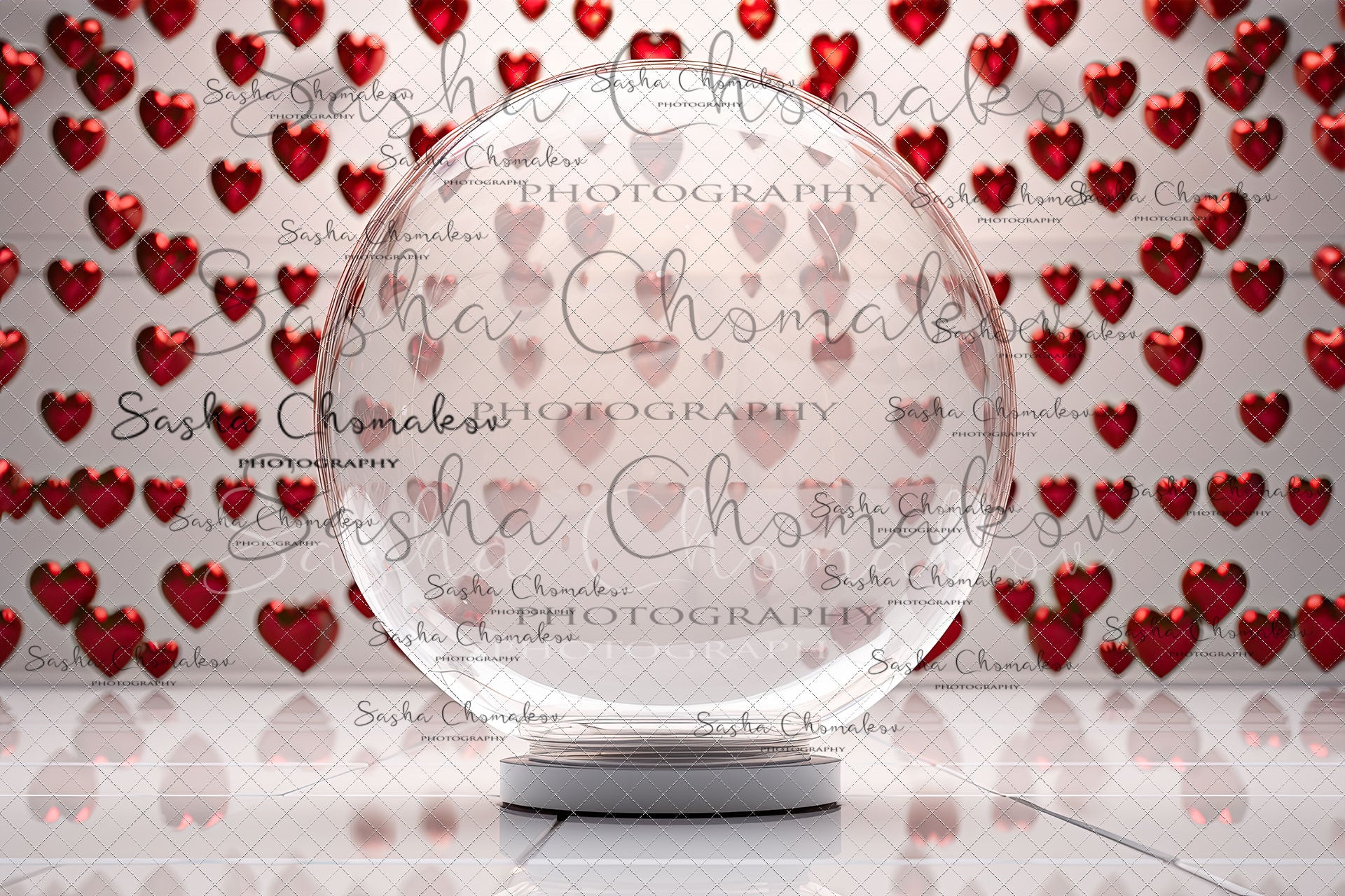 Digital backgrounds Ai generated V-day globe