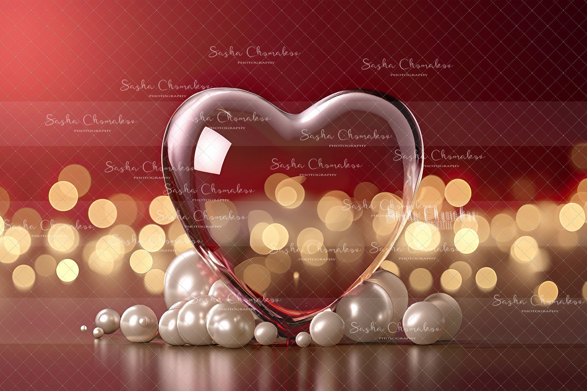 Digital backgrounds Ai generated V-day globe