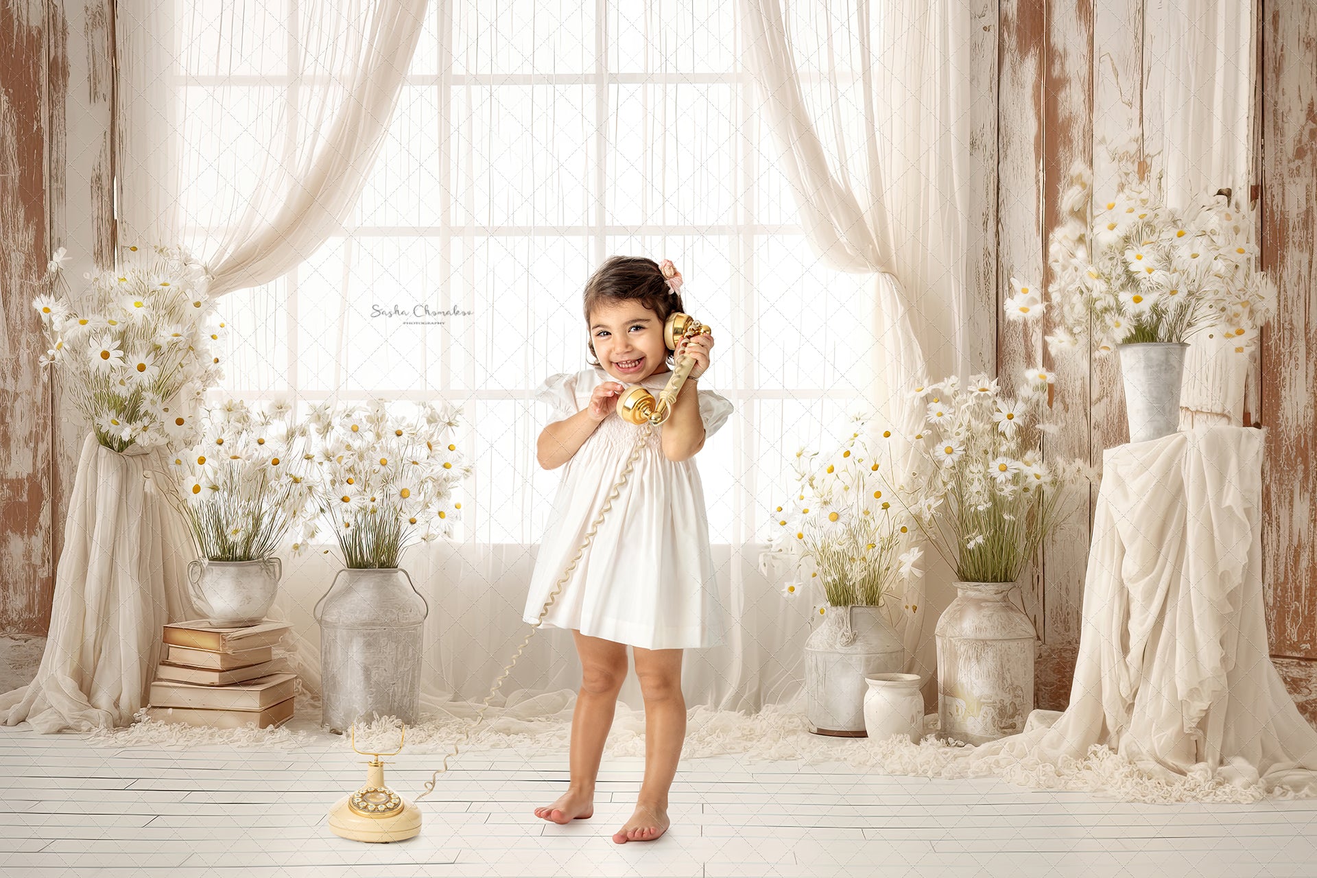 Digital backgrounds Country whites Ai generated