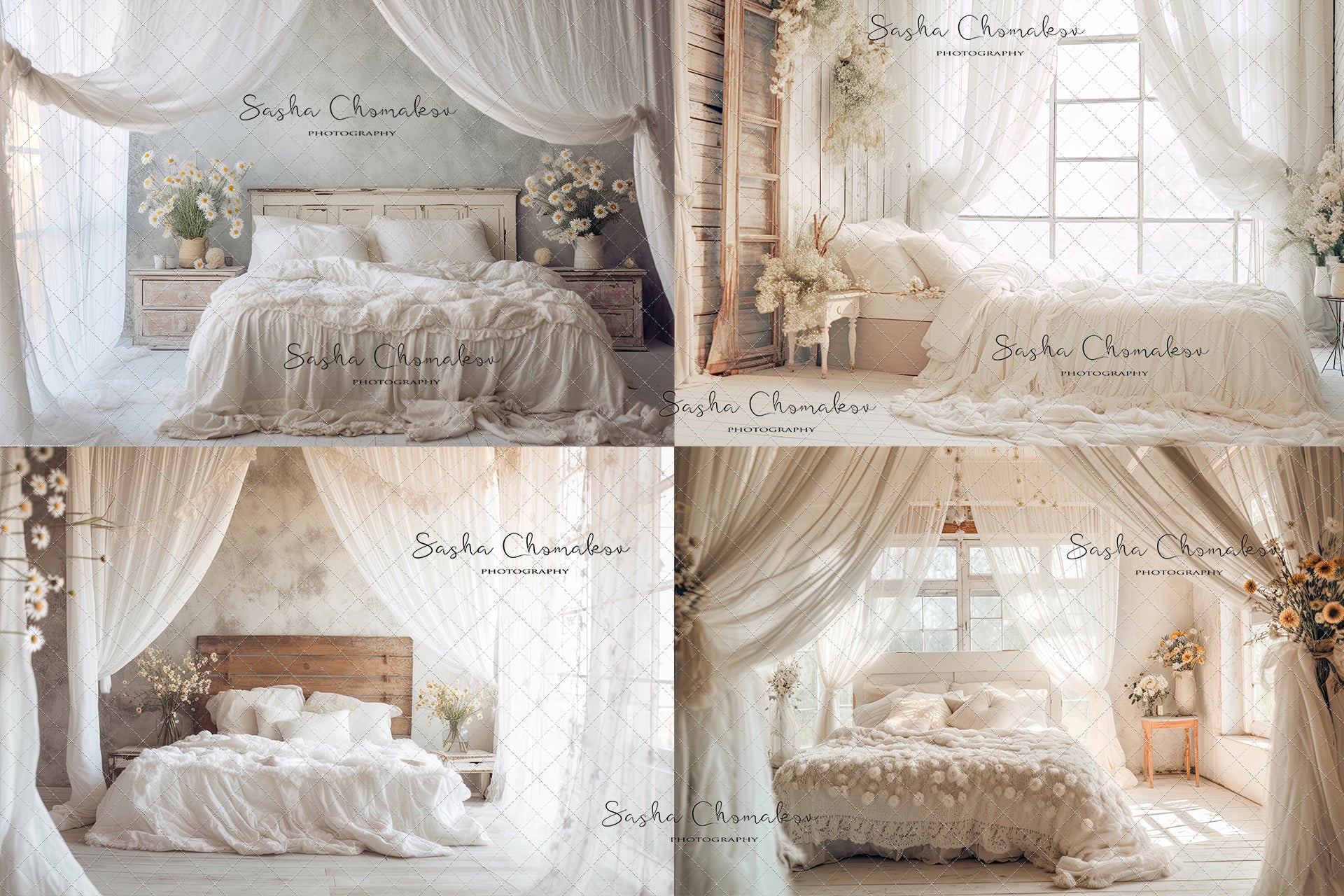 Digital backgrounds Country whites Ai generated