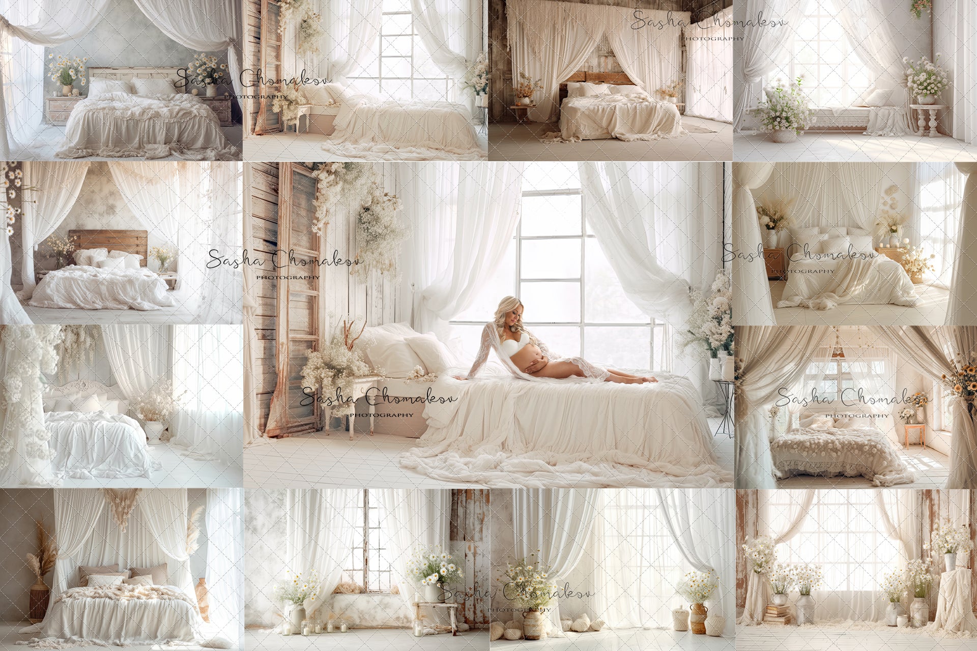 Digital backgrounds Country whites Ai generated