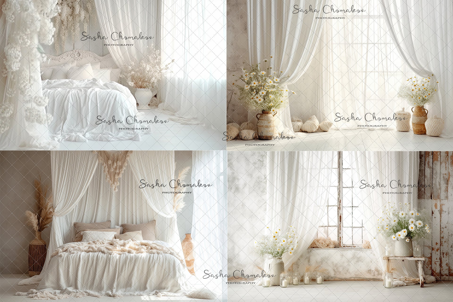 Digital backgrounds Country whites Ai generated