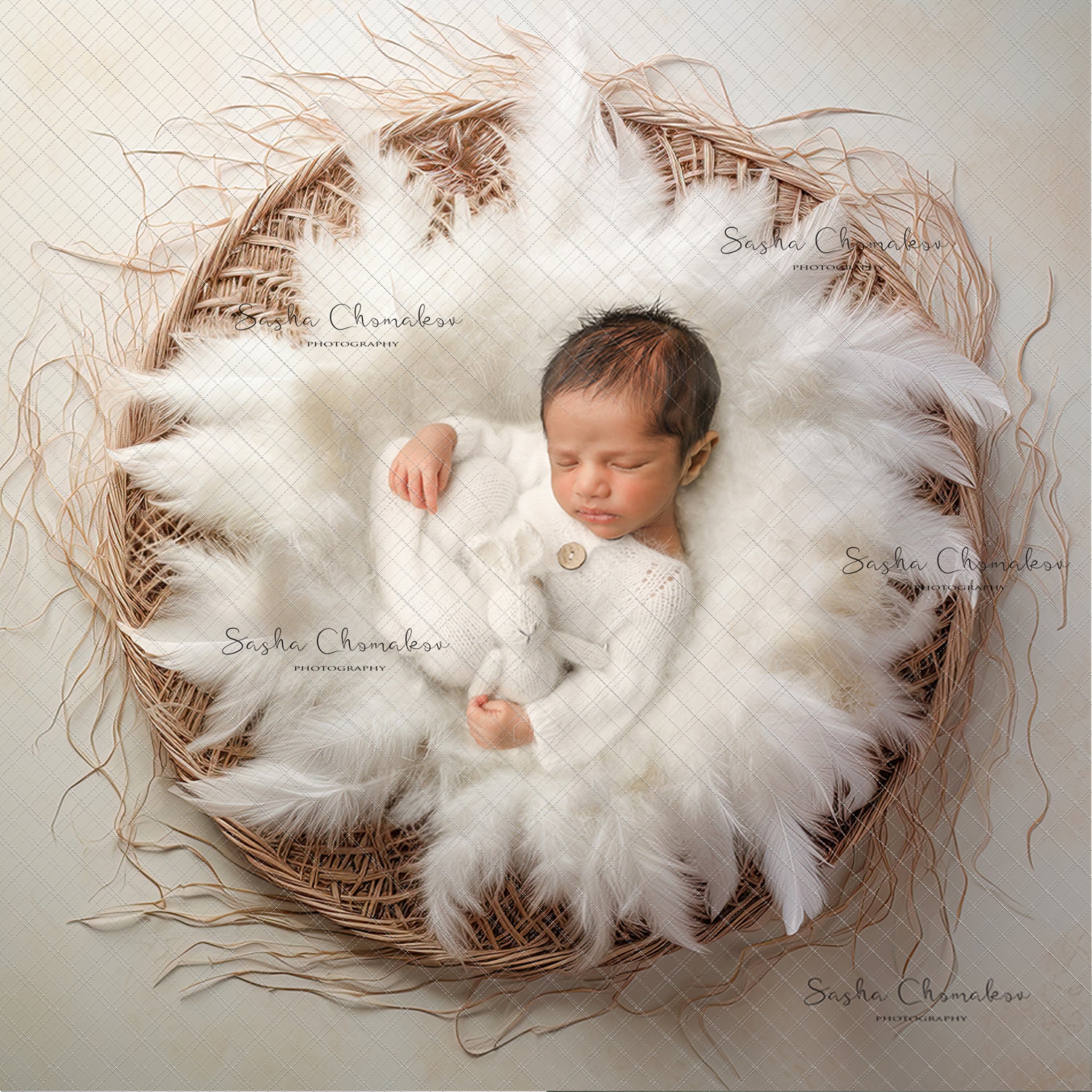 Digital Backdrops Ai generated cream boys 1