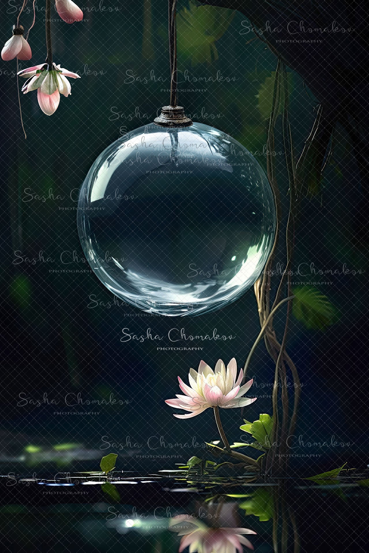 Digital backgrounds Ai generated vertical globe