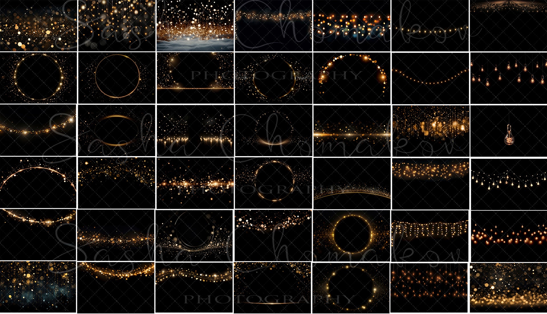 Lights and bokeh horizontal Ai generated