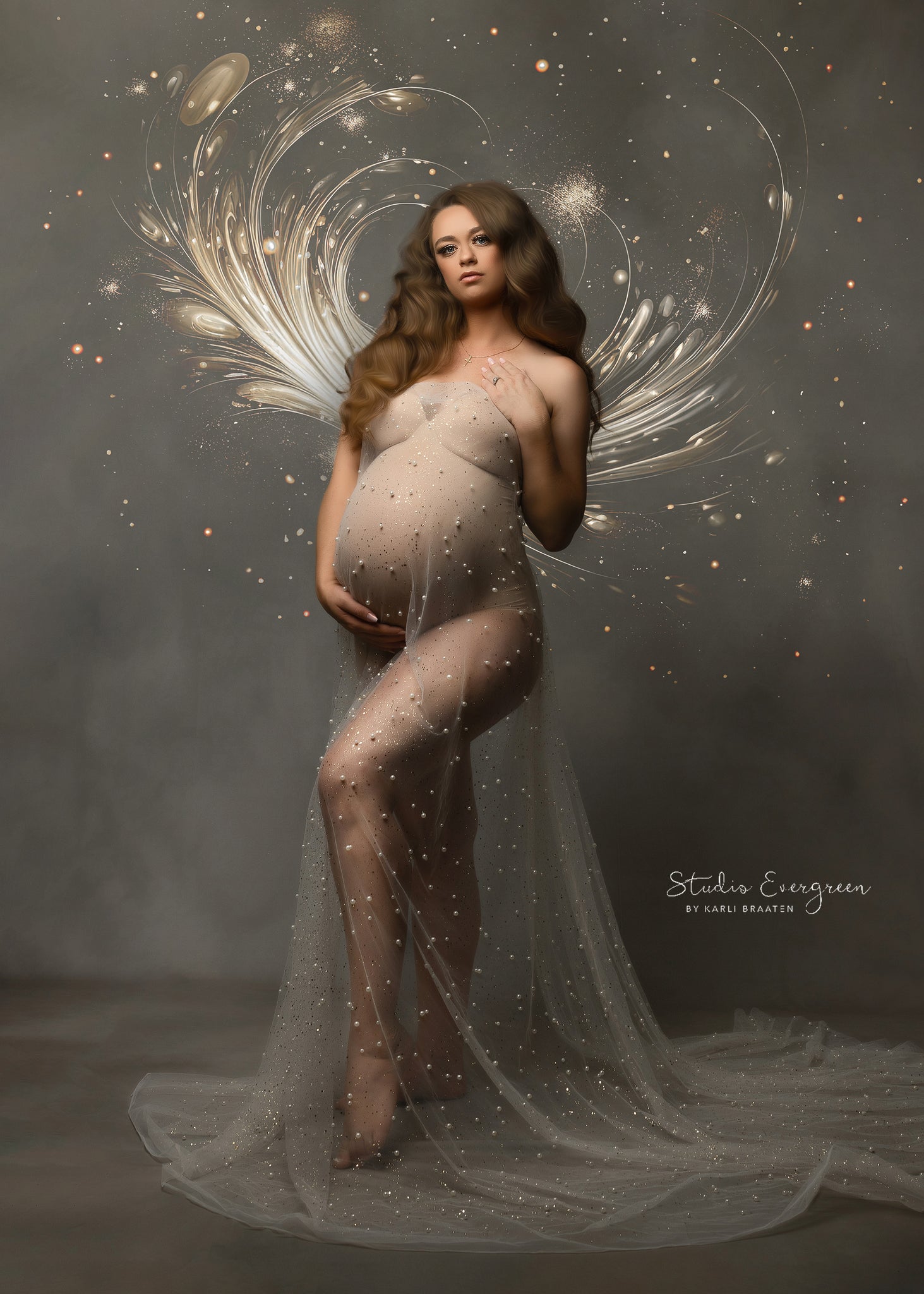 Fairy wings , sunflare , lights , sparklers Ai generated