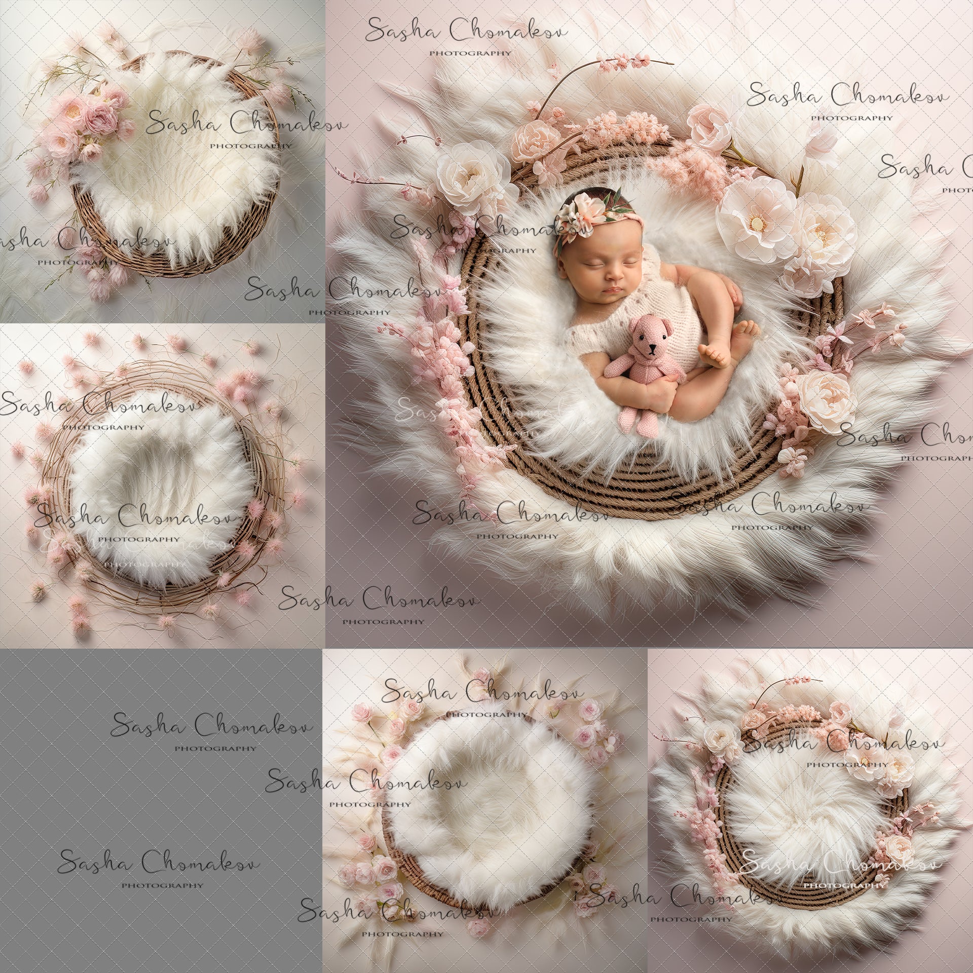 Digital Backdrops Ai generated pinks 3