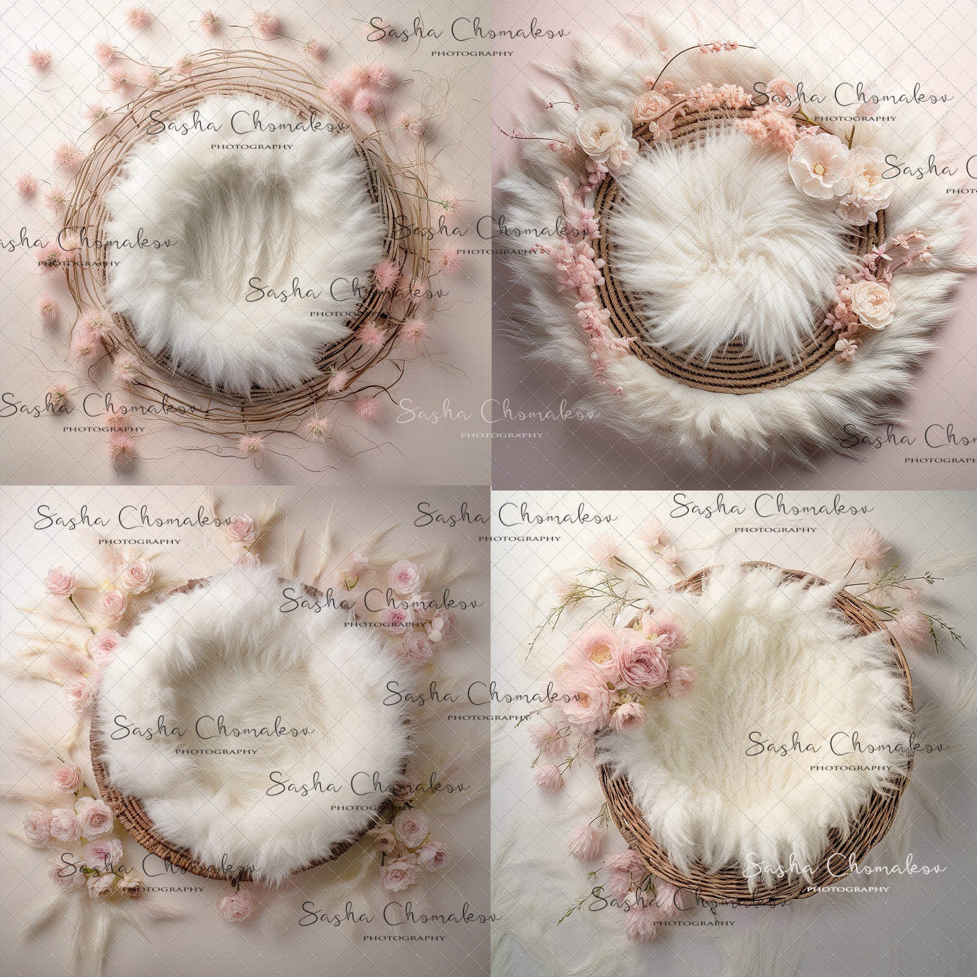 Digital Backdrops Ai generated pinks 3