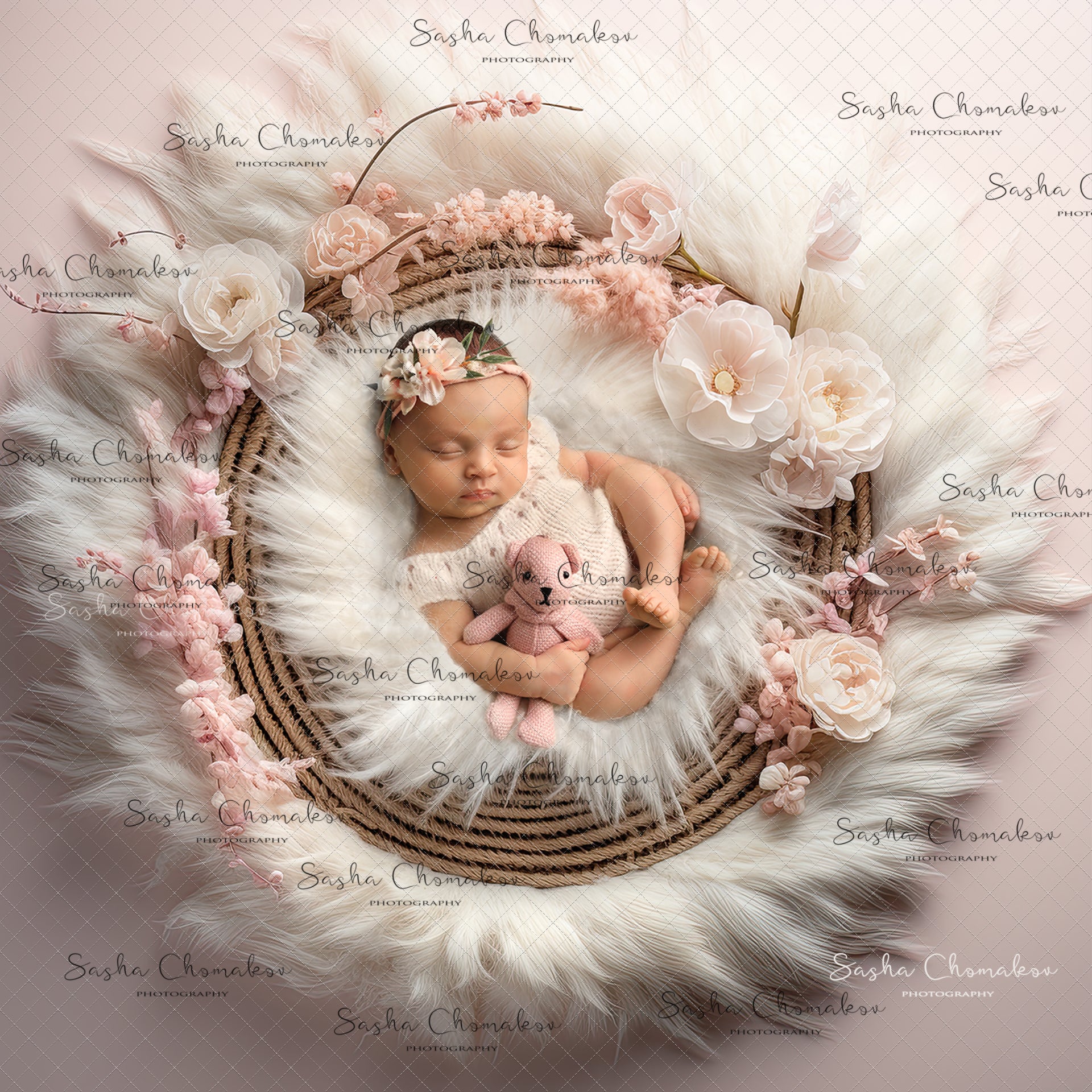 Digital Backdrops Ai generated pinks 3