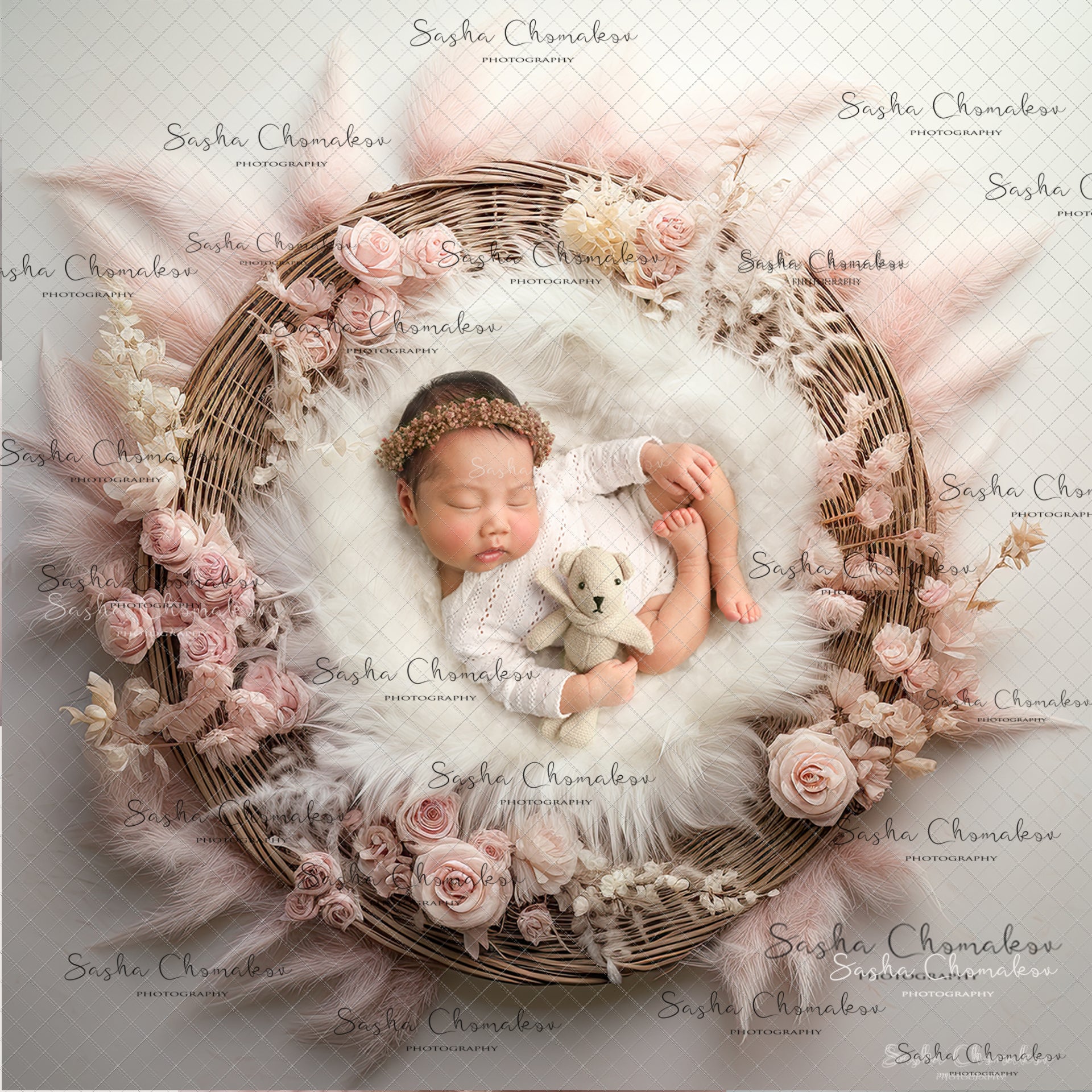 Digital Backdrops Ai generated pinks 4