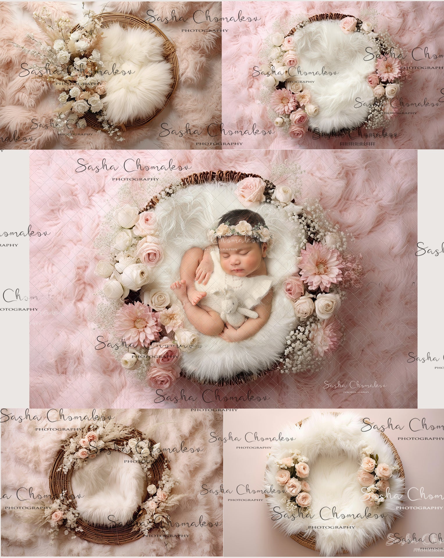 Digital Backdrops Ai generated pinks 5
