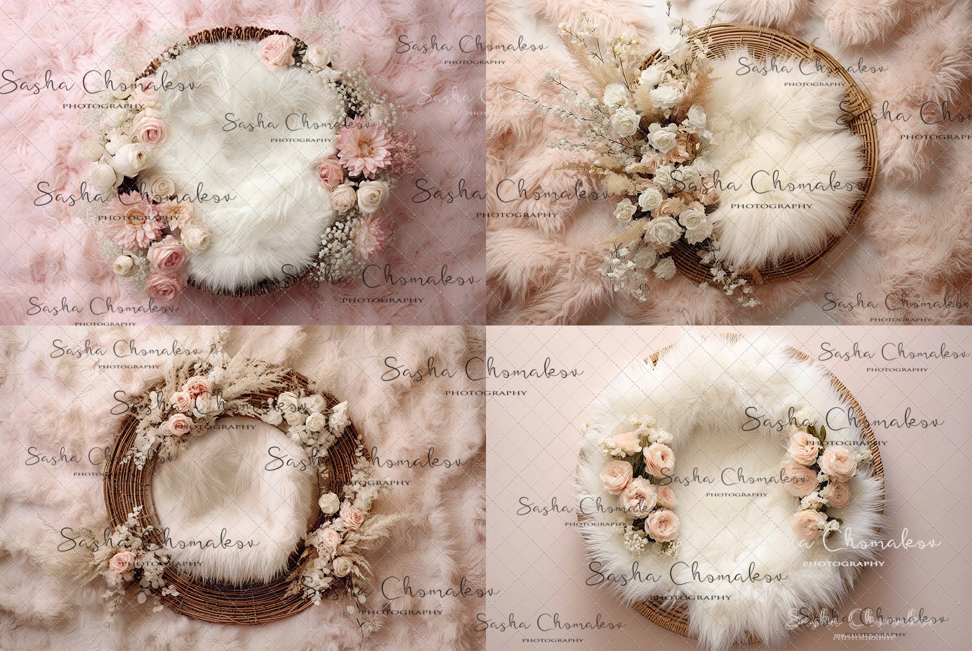 Digital Backdrops Ai generated pinks 5