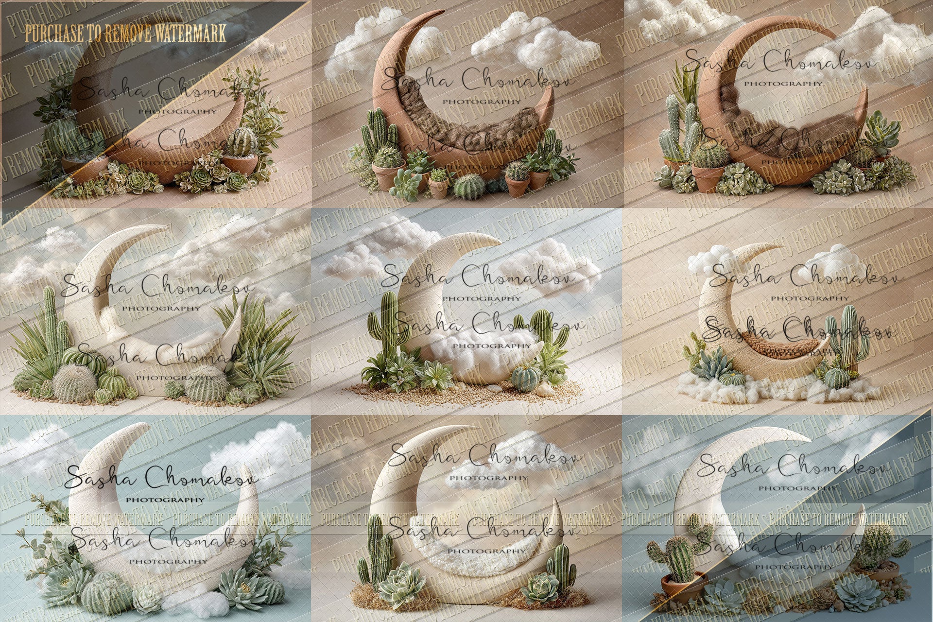 9 Digital backgrounds Ai generated simple bum