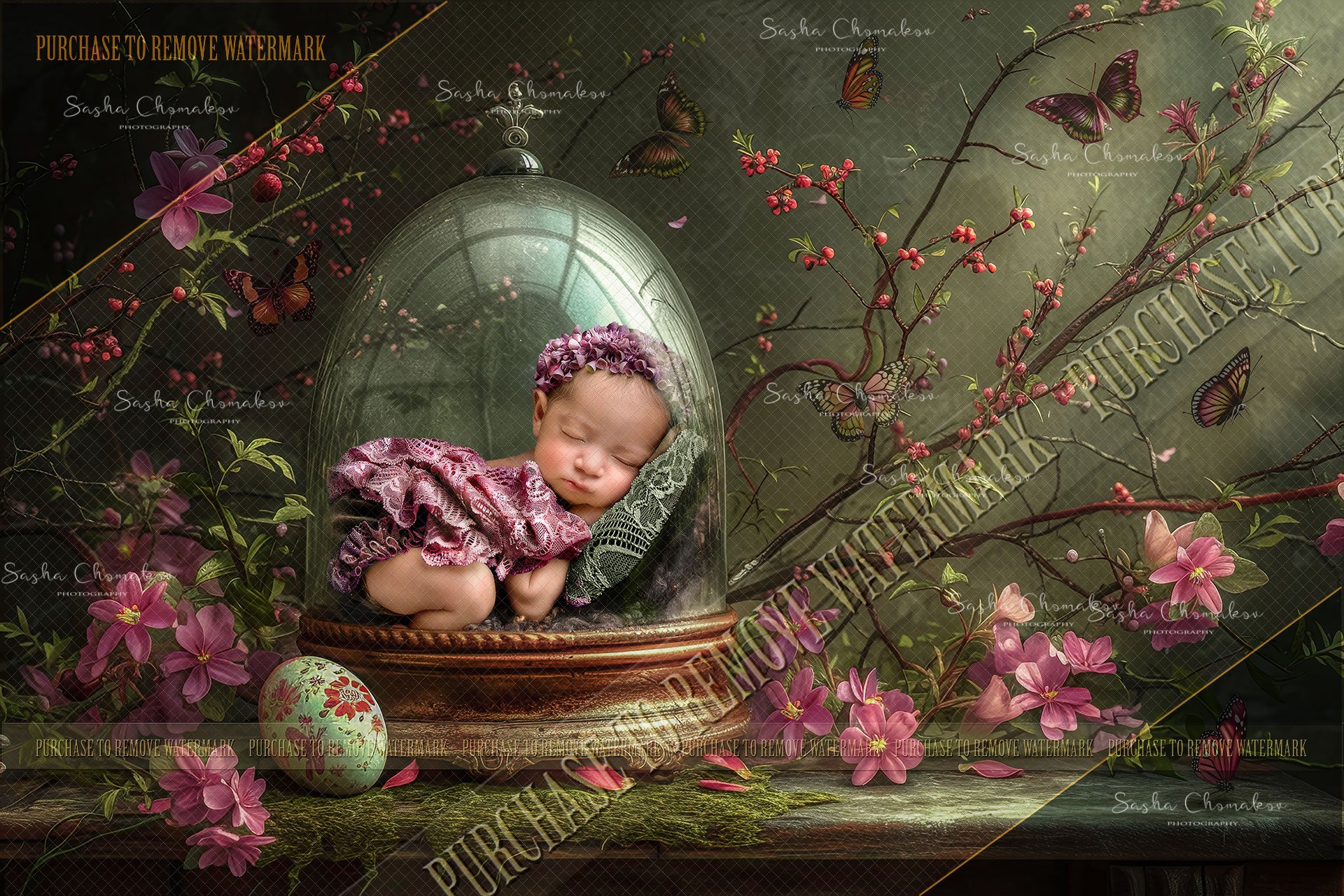 Digital backgrounds Easter egg globe Ai generated