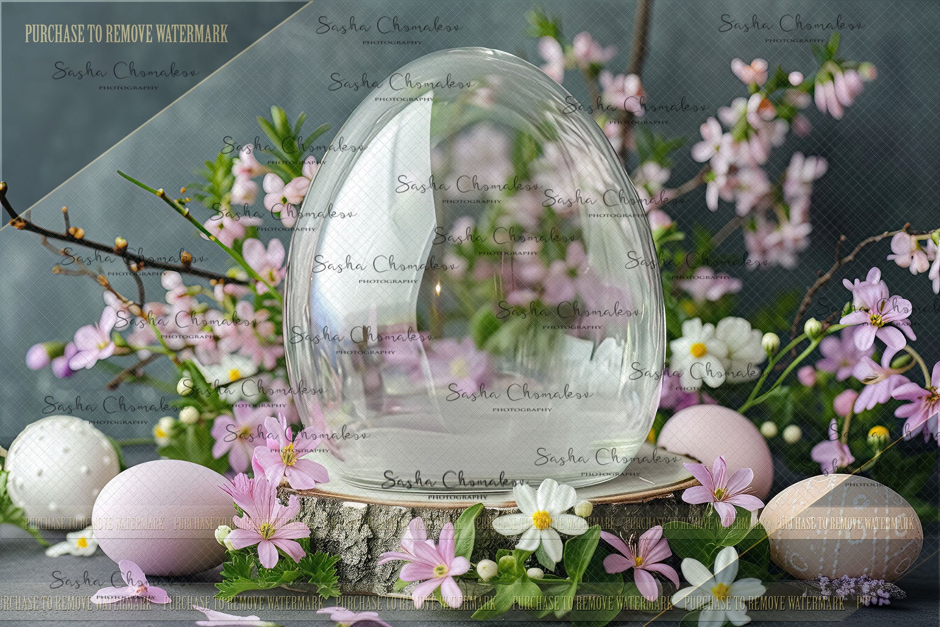 Digital backgrounds Easter egg globe Ai generated