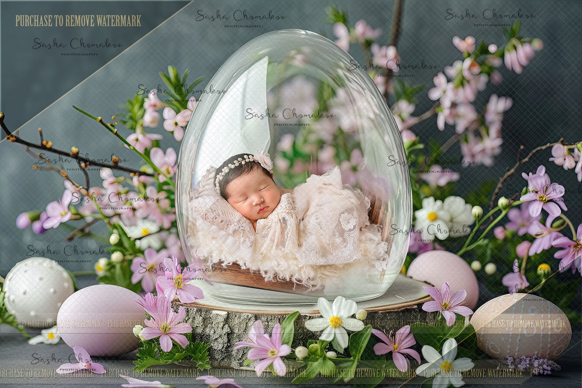 Digital backgrounds Easter egg globe Ai generated