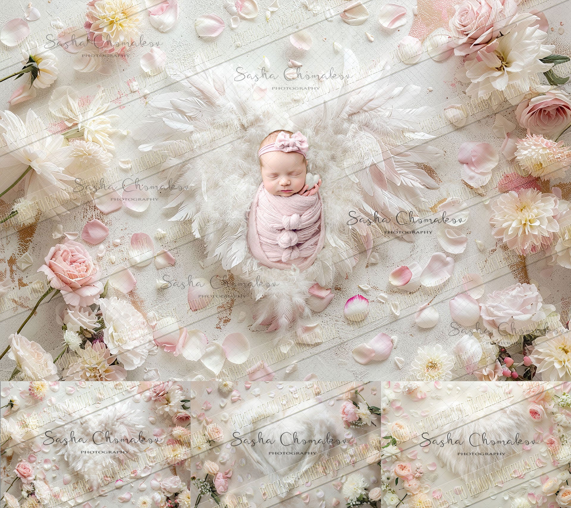 Digital background Ai generated heart wings