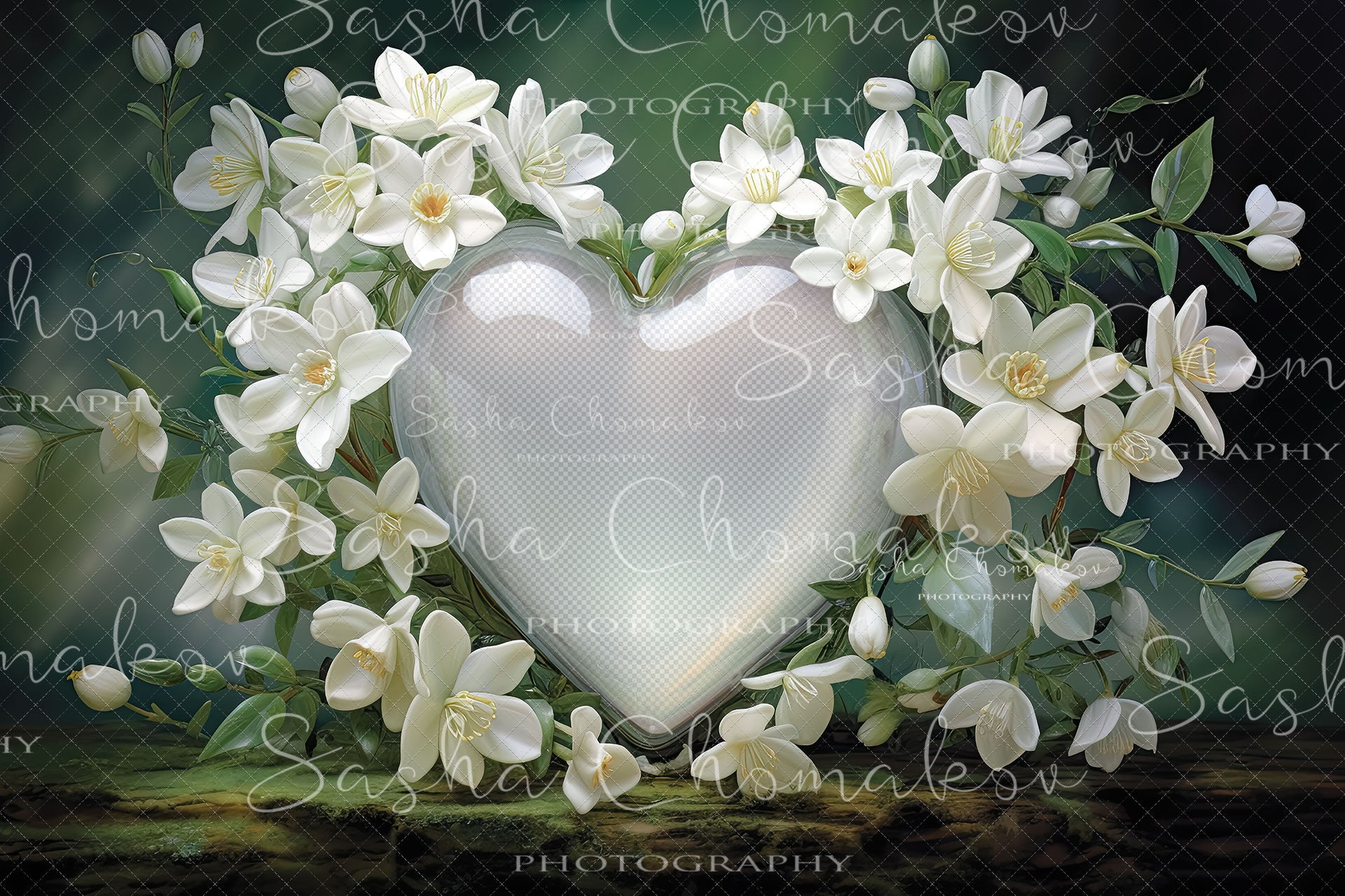 Copy of Digital backgrounds Ai generated heart globe