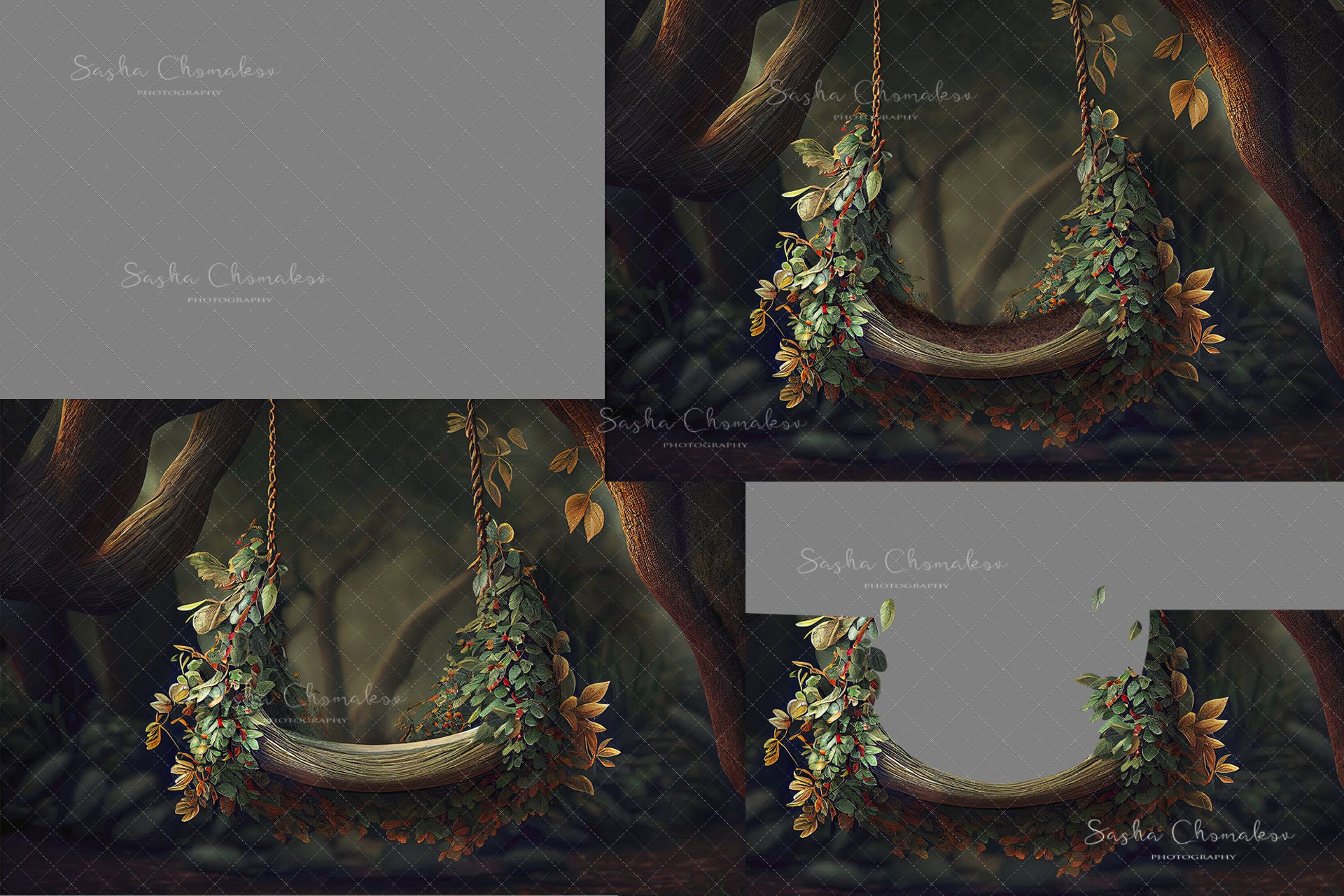 Digital Backdrop Ai generated and hand painting