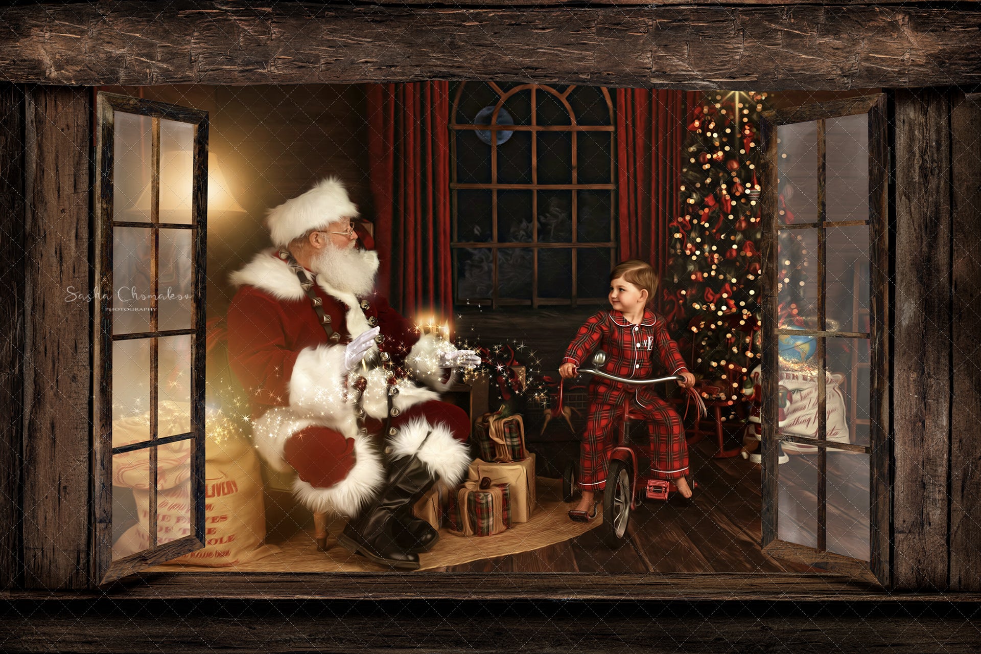 Digital Backdrop window overlay
