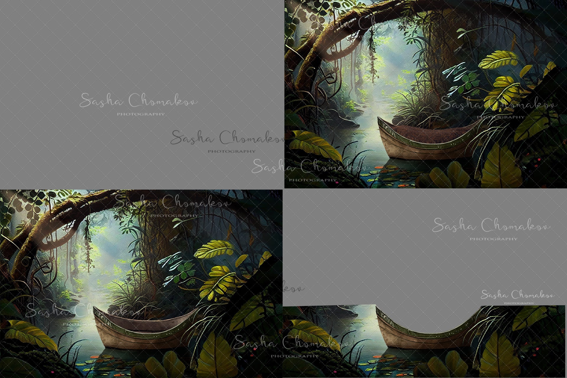 Digital Backdrop Ai generated and hand painting