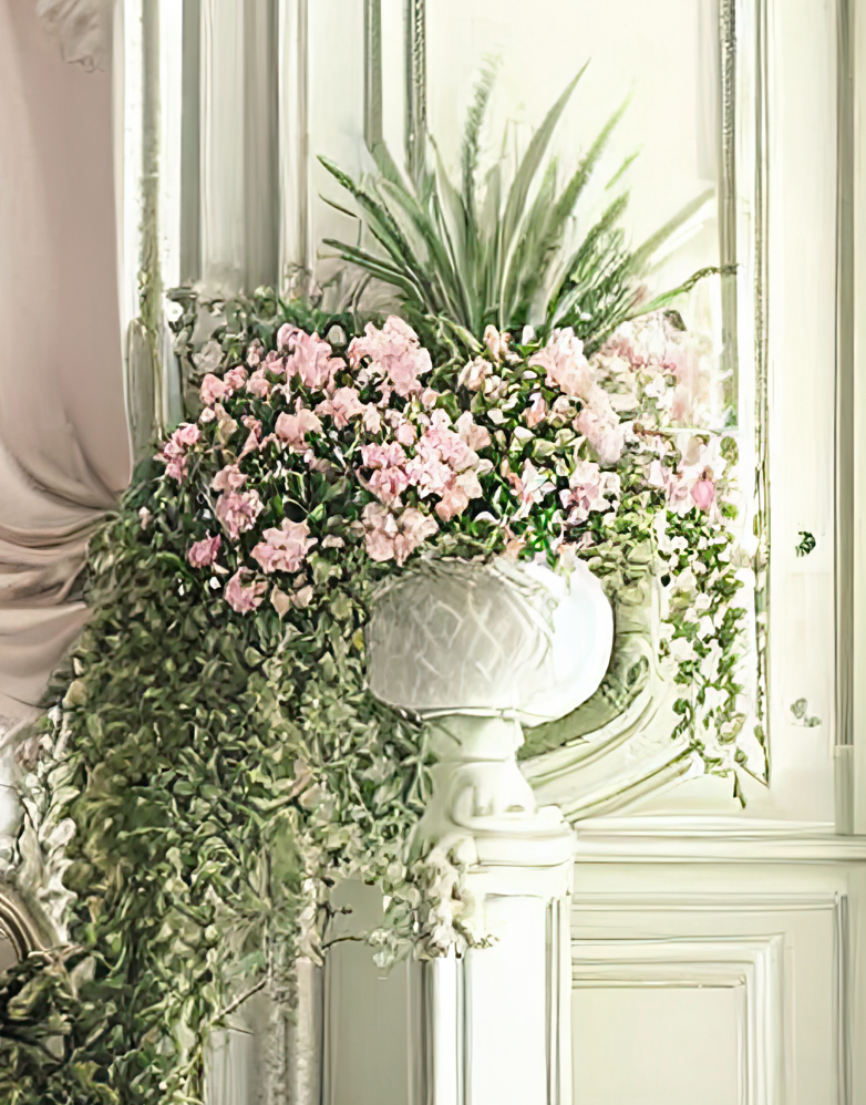 Digital Backdrops light green victorian rooms Ai generated