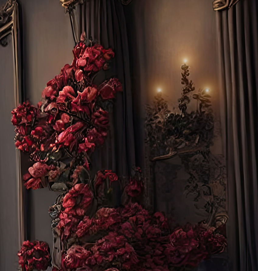 Digital Backdrops dark victorian rooms 1 Ai generated