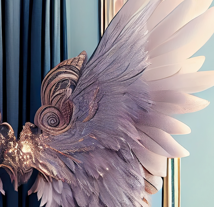 Digital Backdrops wings set 1 Ai generated