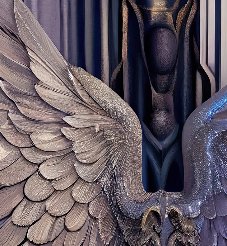 Digital Backdrops wings set 2 Ai generated