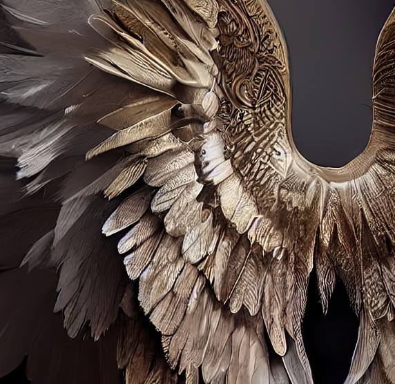 Digital Backdrops wings set 3 Ai generated