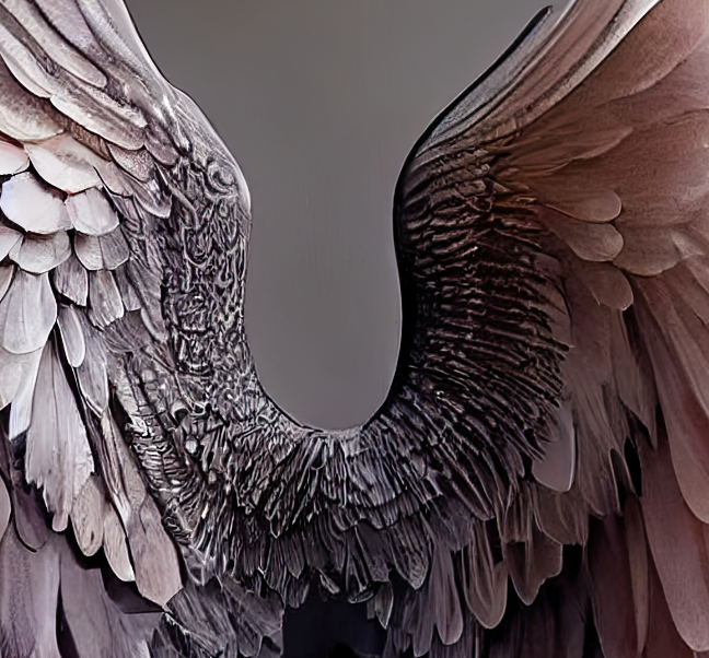 Digital Backdrops wings set 4 Ai generated