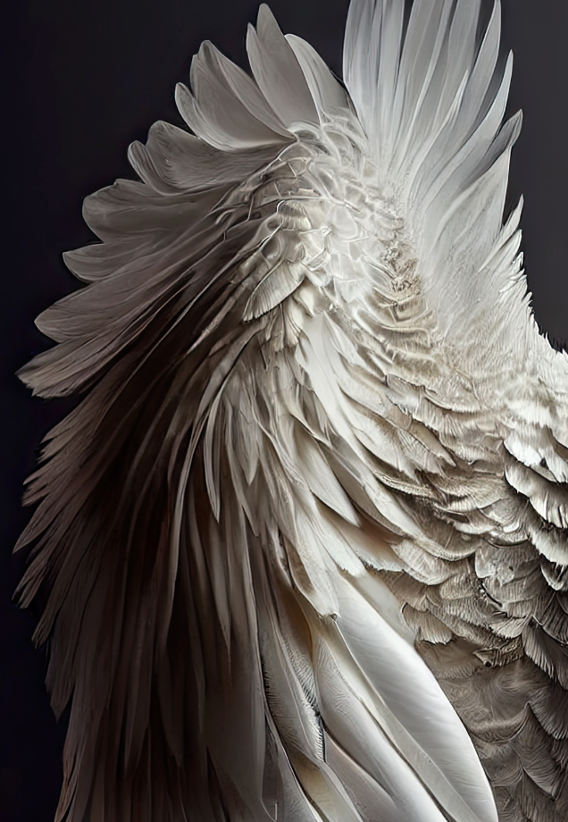 Digital Backdrops wings set 4 Ai generated