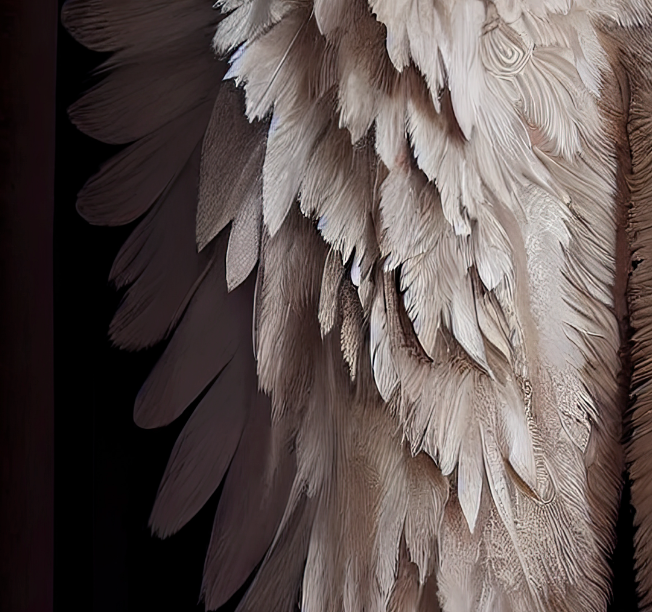 Digital Backdrops wings set 4 Ai generated