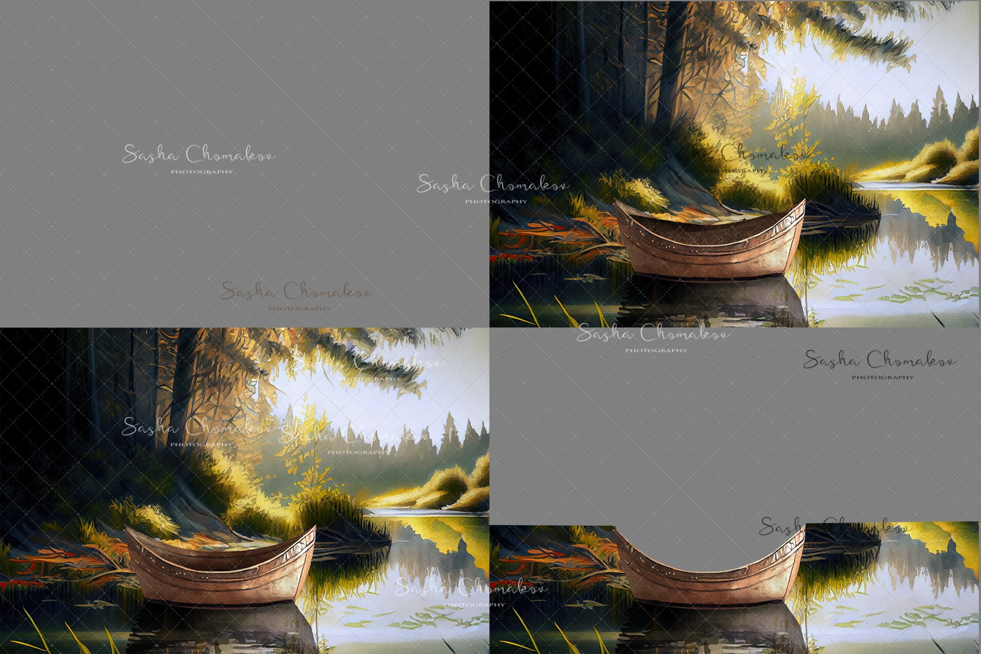 Digital Backdrop Ai generated and hand painting