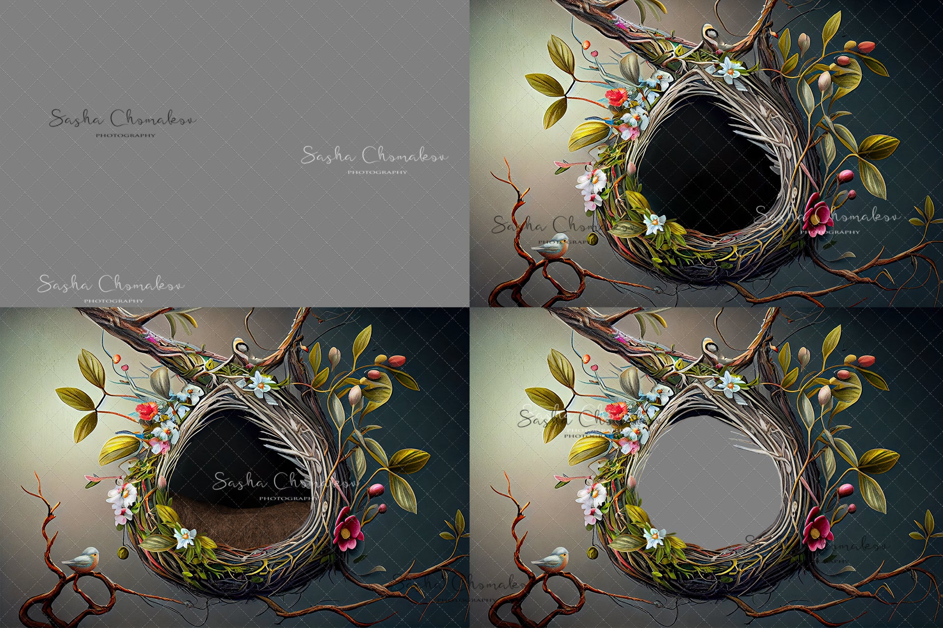 Digital Backdrop Ai generated and hand painting