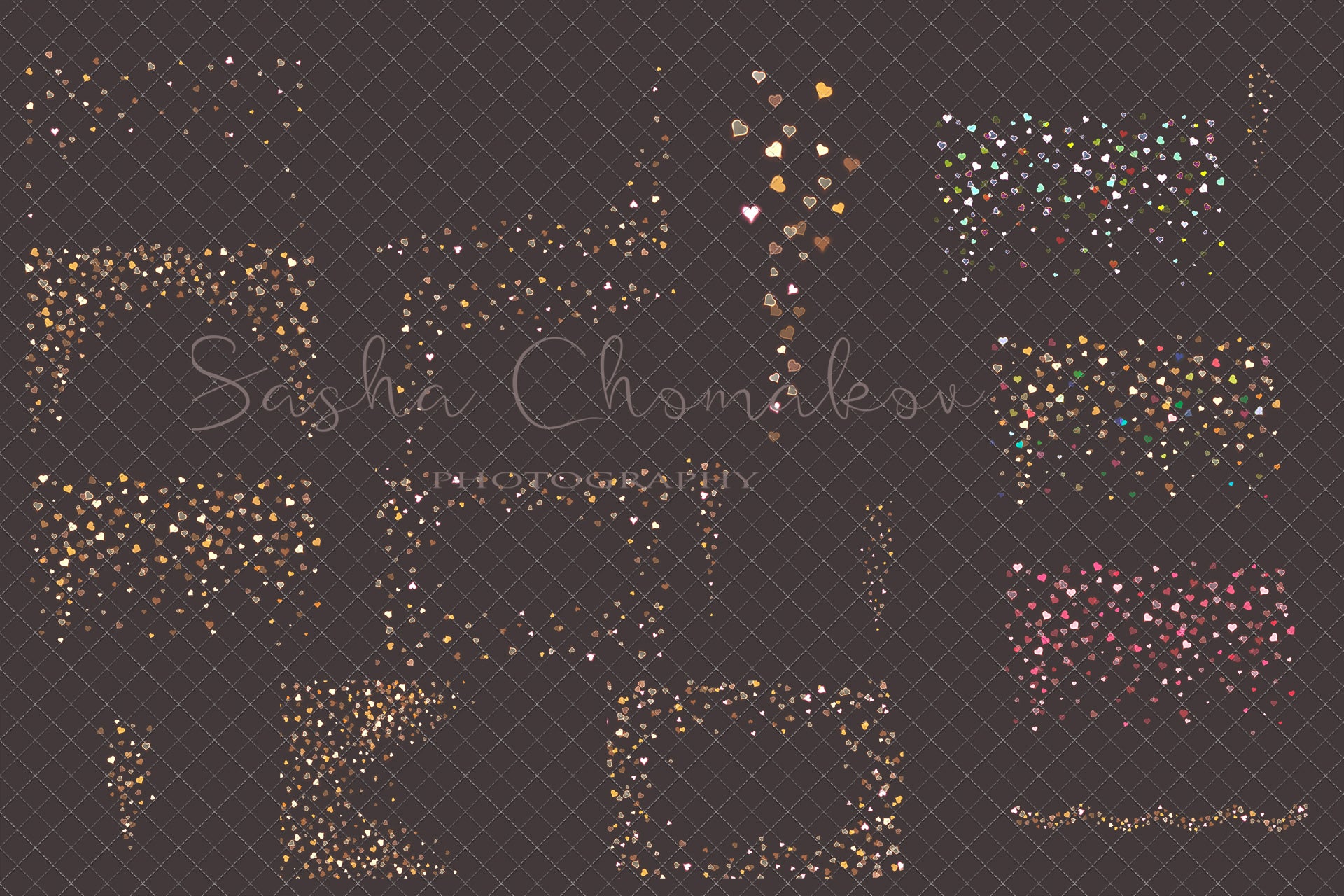 Hearts lights and bokeh