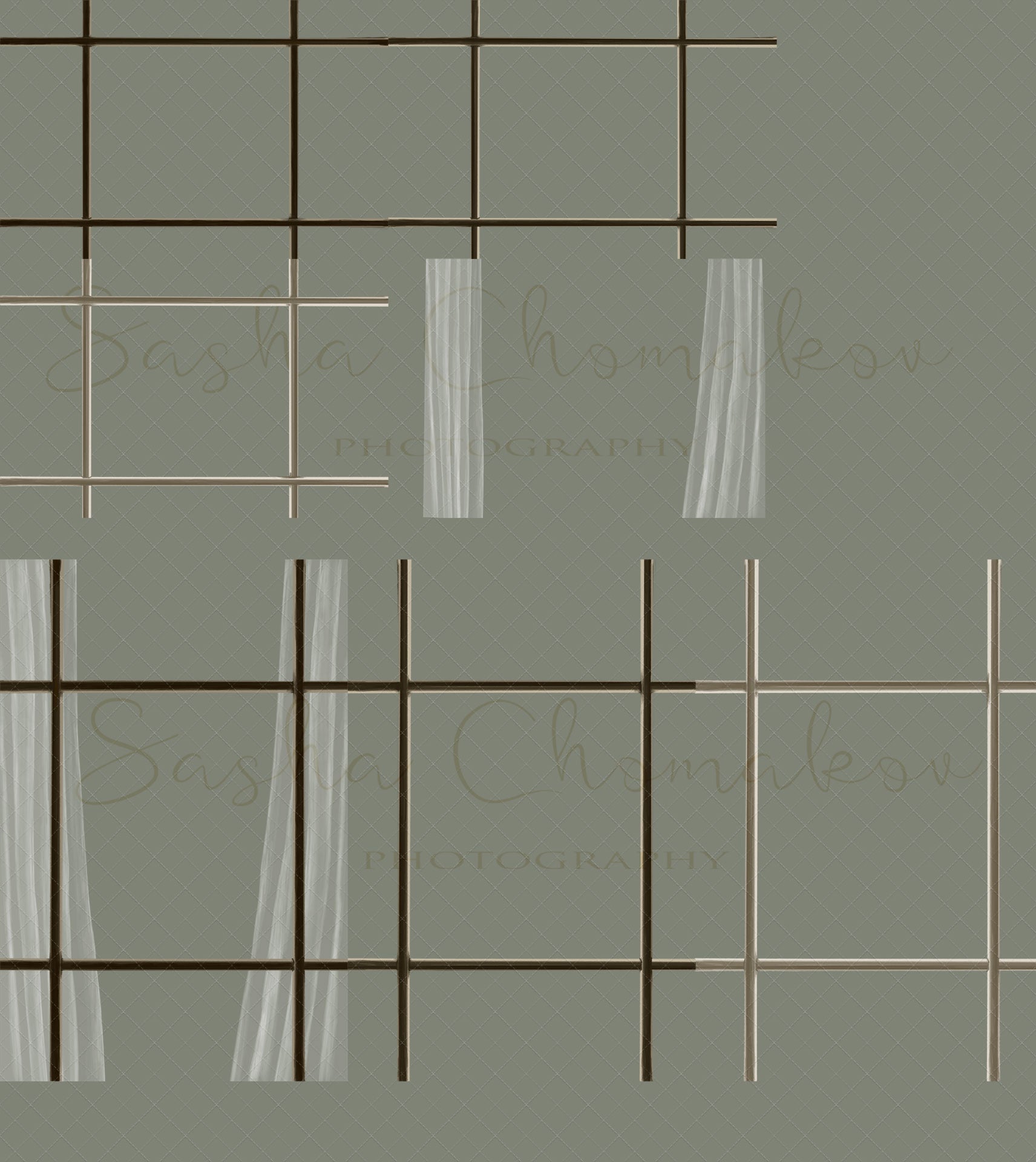 Digital window frame overlay